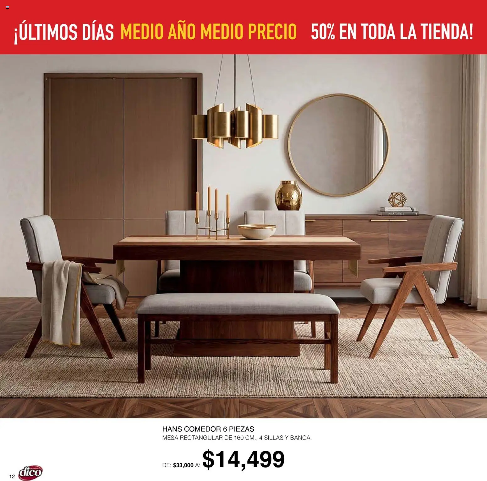 Nuevas ofertas de Muebles Dico válidas en toda la República Mexicana desde el 01/10/2026. ¡Encuentra las mejores ofertas en Muebles Dico catálogo! | Página: 12