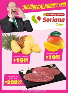 Vista previa de Soriana Fin de Semana Súper: BCS, Son y Sin, nuevo folleto de la tienda, válido en México a partir del 12.06.2026