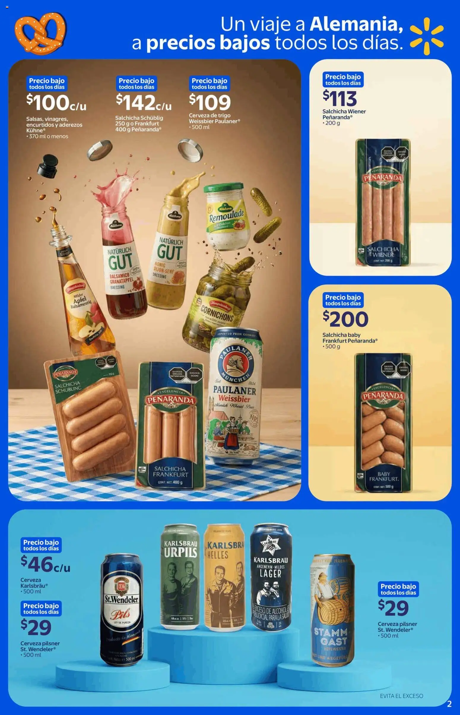 Nuevas ofertas de Walmart Express válidas en toda la República Mexicana desde el 18/09/2026. ¡Encuentra las mejores ofertas en Walmart Express folleto El poder de la tradición alemana en tu mesa! | Página: 2 | Productos: Salchicha, Cerveza, Alcohol