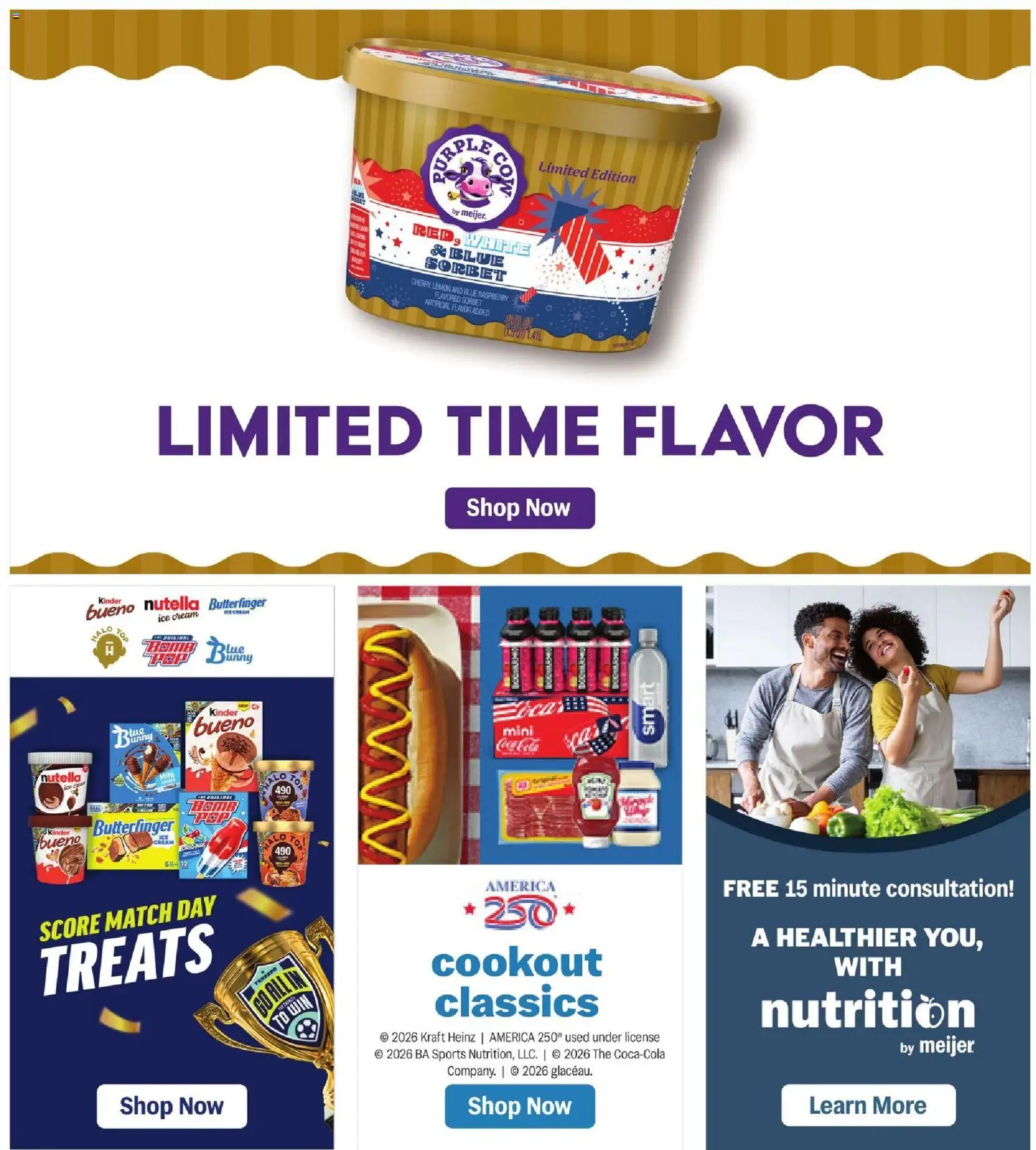 Meijer Weekly Ad - valid from 07/01/2026 | Page: 49 | Products: Cream, Ice cream, Lemon, Raspberry