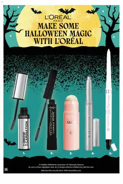Preview of Rexall flyer - Halloween Guide 2026 from shop Rexall valid from Sep 18, 2026 | Page: 18 | Products: Highlighter, Mascara
