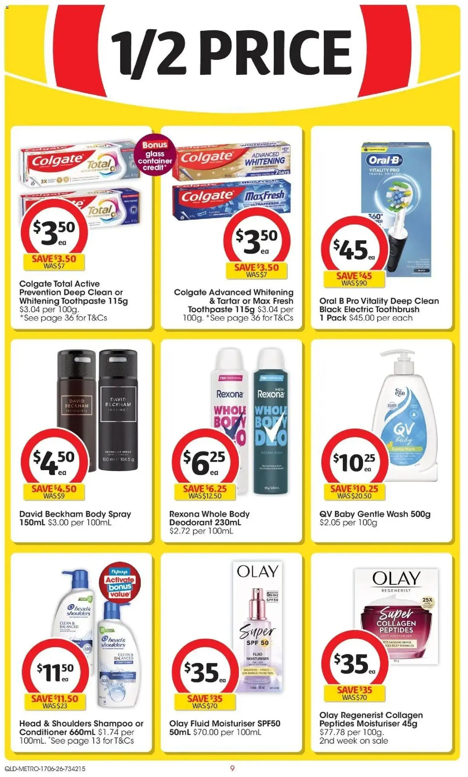 Coles catalogue - valid from 16.06.2026 | Page: 9 | Products: Toothpaste, Toothbrush, Collagen, Electric toothbrush