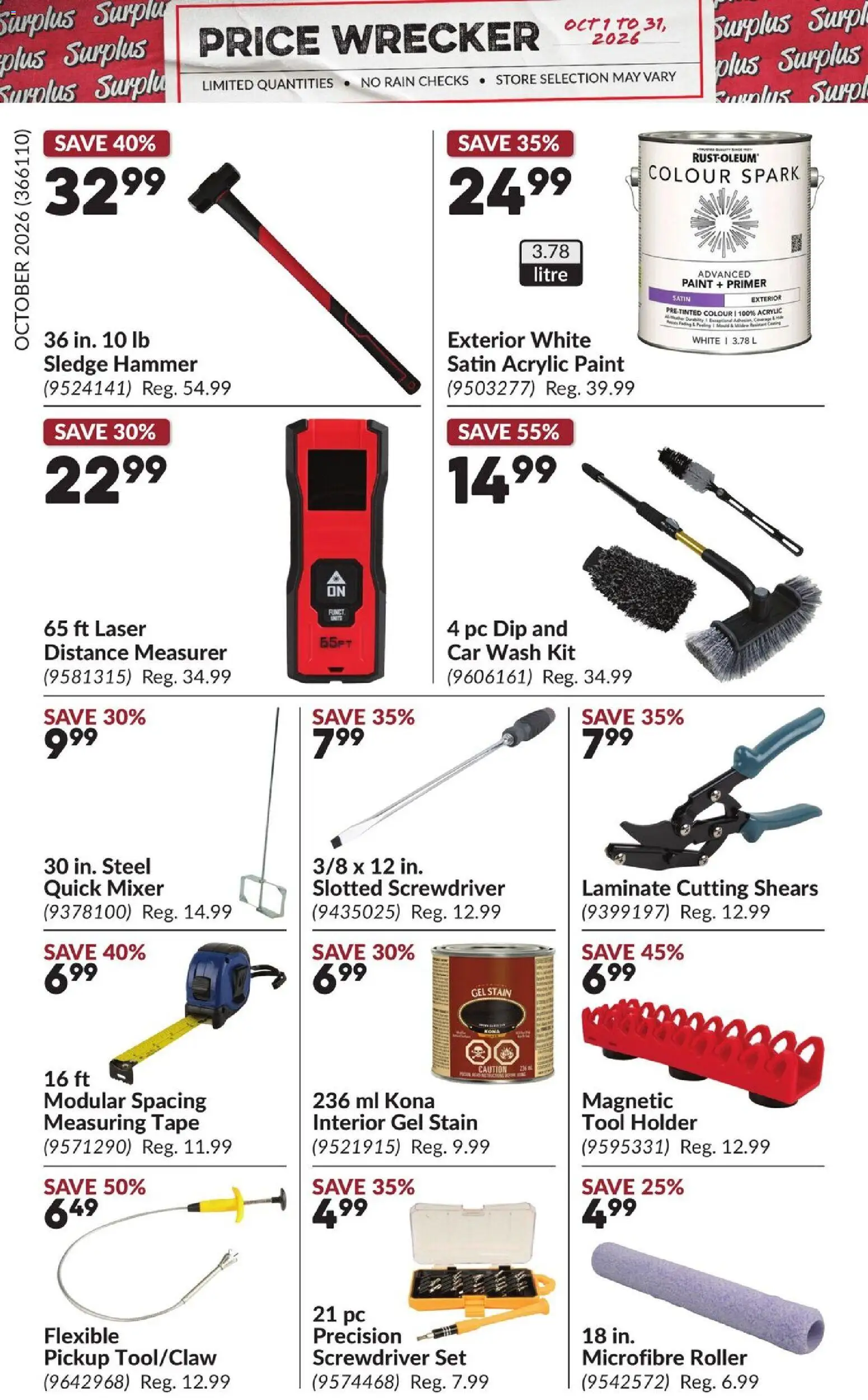 Princess Auto flyer valid from Oct 1, 2026 | Page: 23 | Products: PC, Mixer