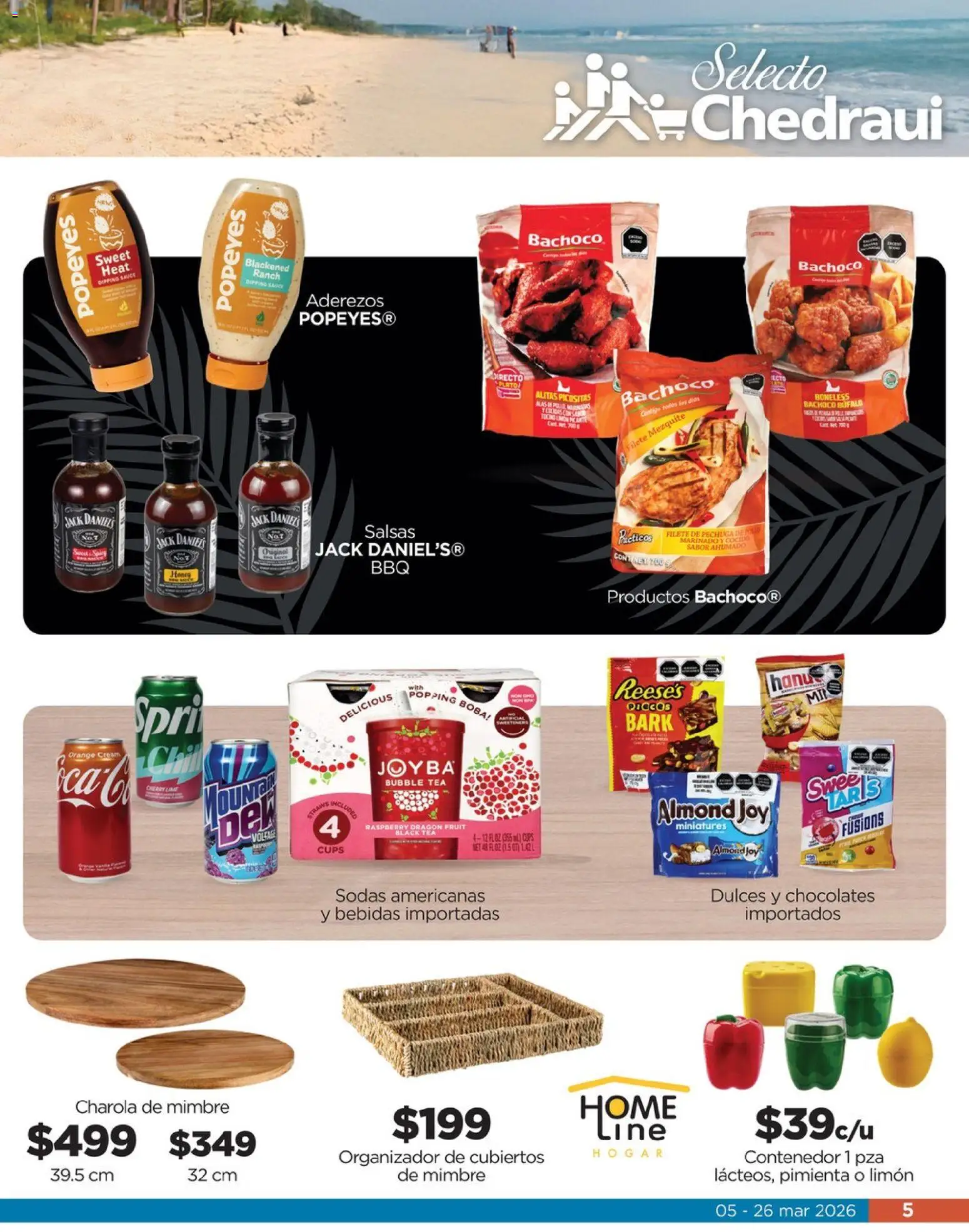 Nuevas ofertas de Chedraui válidas en toda la República Mexicana desde el 05.03.2026. ¡Encuentra las mejores ofertas en  Chedraui folleto Llevarte más cuesta menos! | Página: 5 | Productos: Pimienta, Limón, Dulces, Contenedor