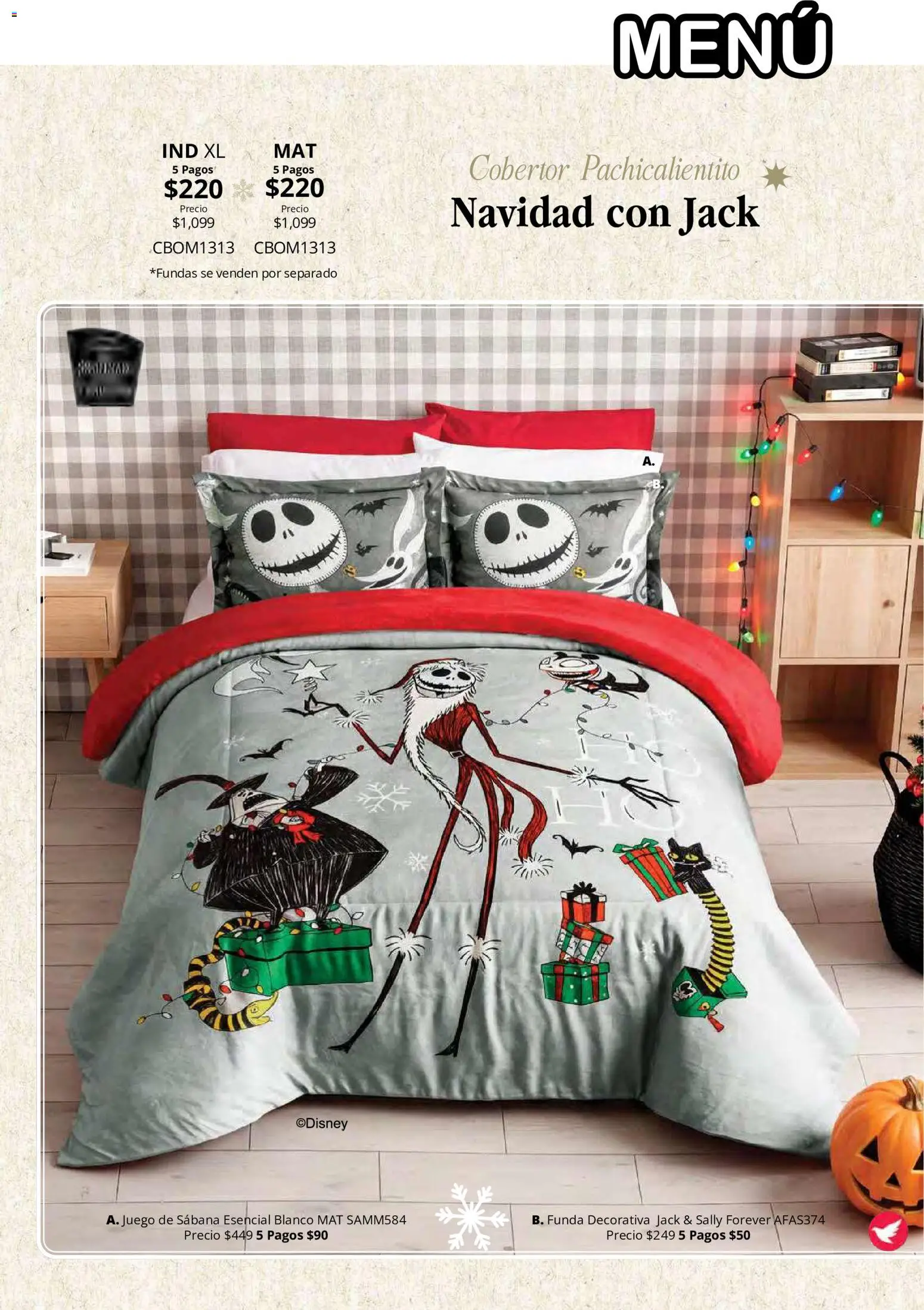 Nuevas ofertas de Colchas Concord válidas en toda la República Mexicana desde el 01/08/2026. ¡Encuentra las mejores ofertas en Colchas Concord catálogo Colección Navideña! | Página: 5 | Productos: Cobertor, Juego