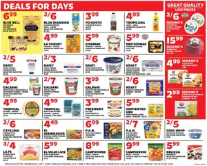 Preview of Sedano's weekly ads valid from 07/01/2026 | Page: 5 | Products: Eggs, Beef, Cream, Potatoes