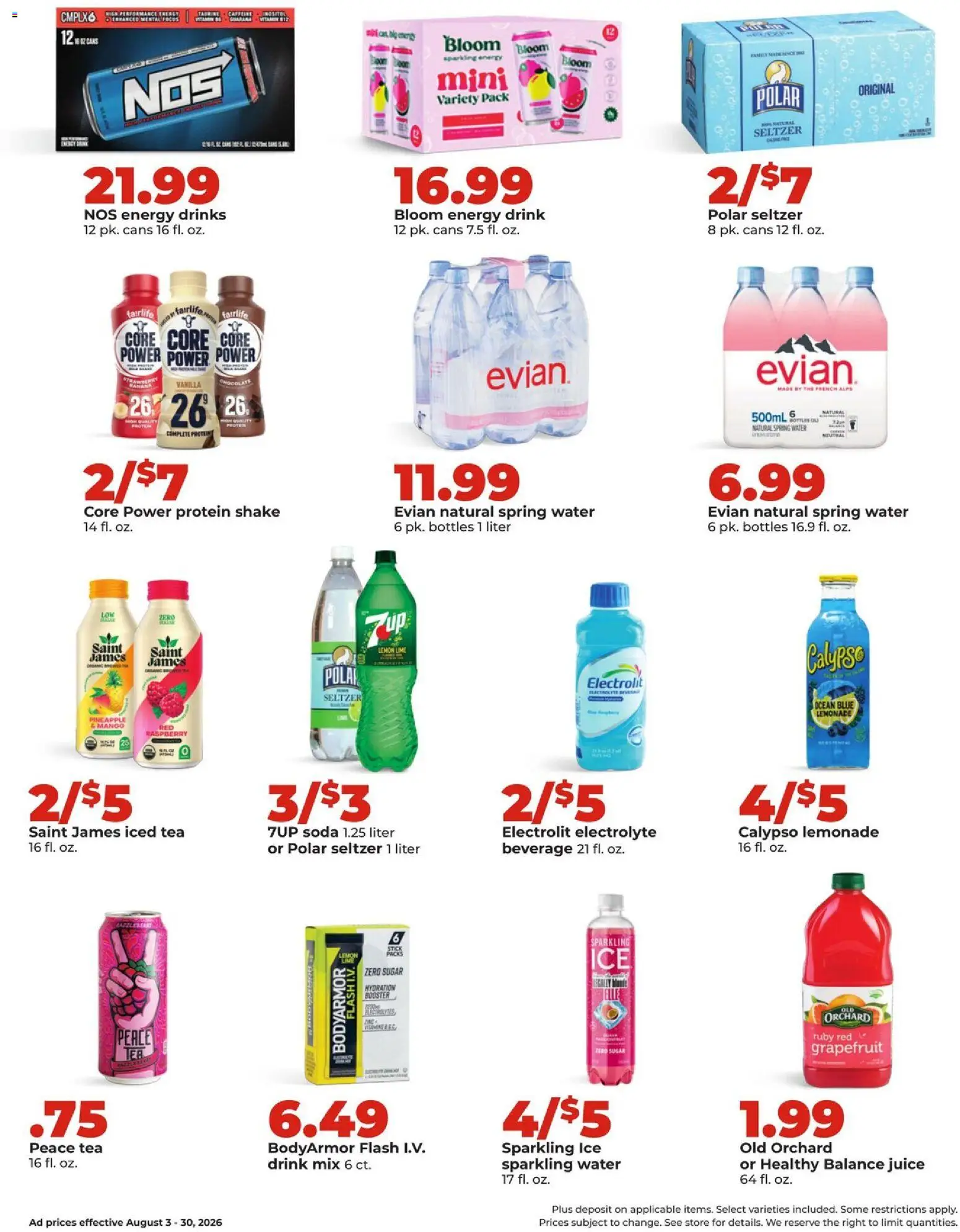 HyVee Monthly Ad - valid from 08/03/2026 | Page: 24 | Products: Juice, Grapefruit, Lemon, Raspberry