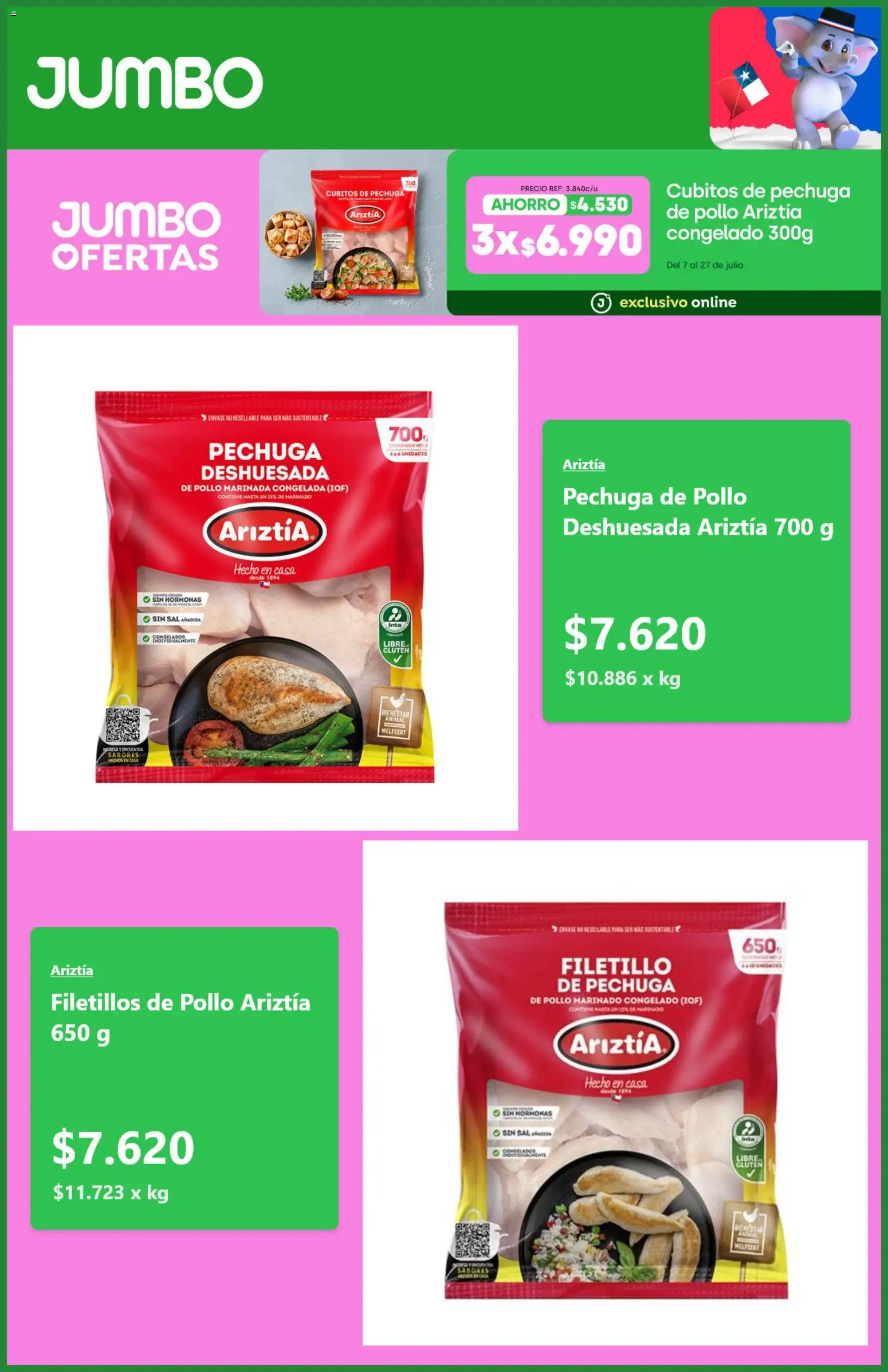 Jumbo Ofertas │ válido desde el 20.07.2026 | Página: 2 | Productos: Sal, Pollo