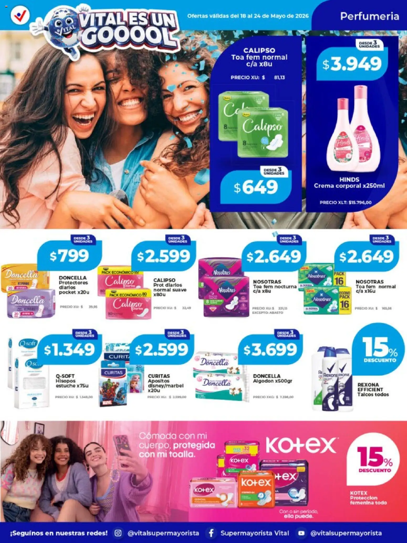 Vital - Ofertas │ válido desde el 18.05.2026 | Página: 4 | Productos: Algodón, Estuche, Crema