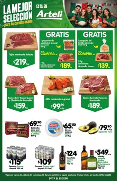 Vista previa de Arteli folleto Carne Valles, nuevo folleto de la tienda, válido en México a partir del 26/06/2026