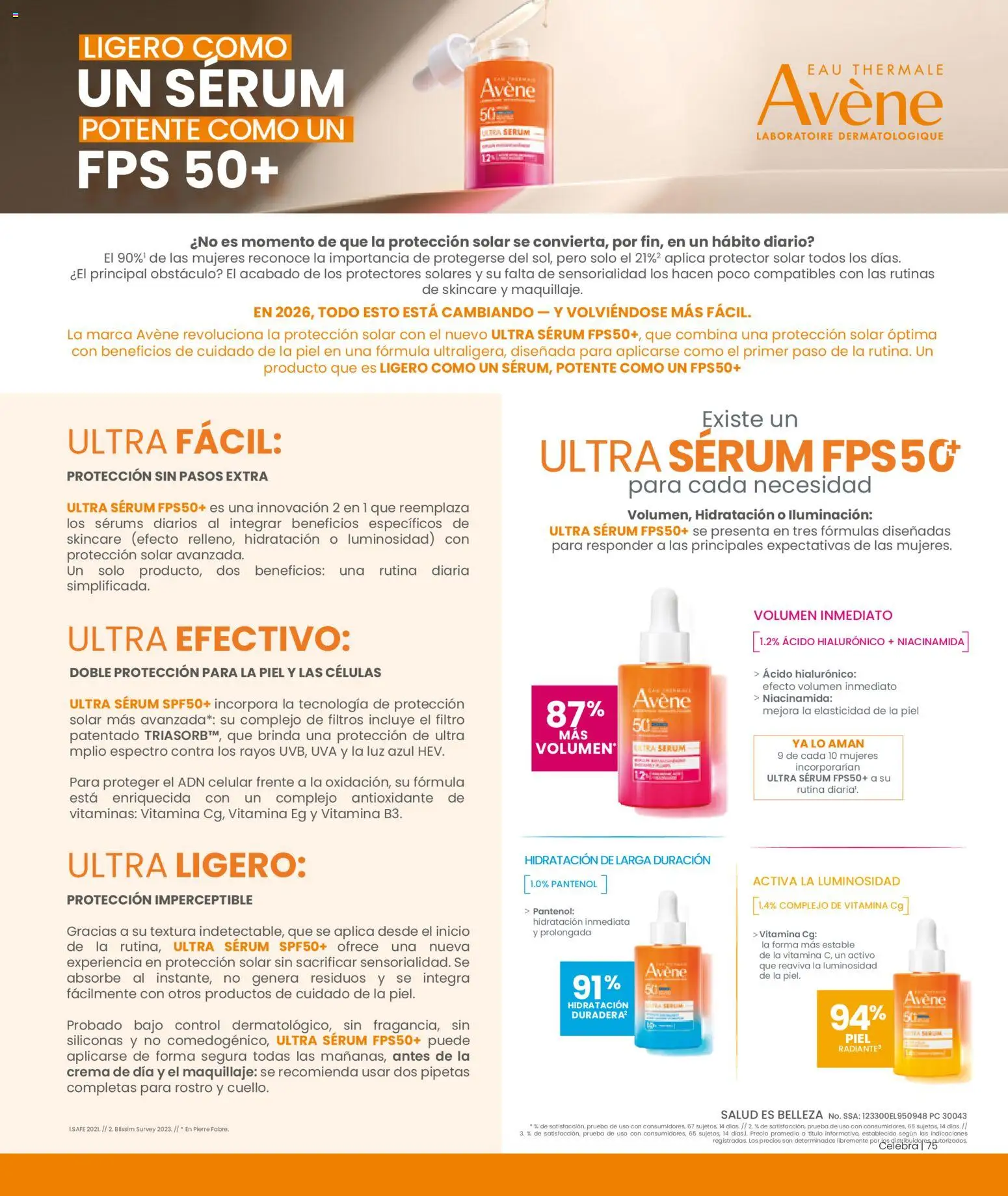Nuevas ofertas de H-E-B válidas en toda la República Mexicana desde el 01.05.2026. ¡Encuentra las mejores ofertas en H-E-B folleto Celebra! | Página: 75 | Productos: Serum, Crema, Uva, Vitaminas