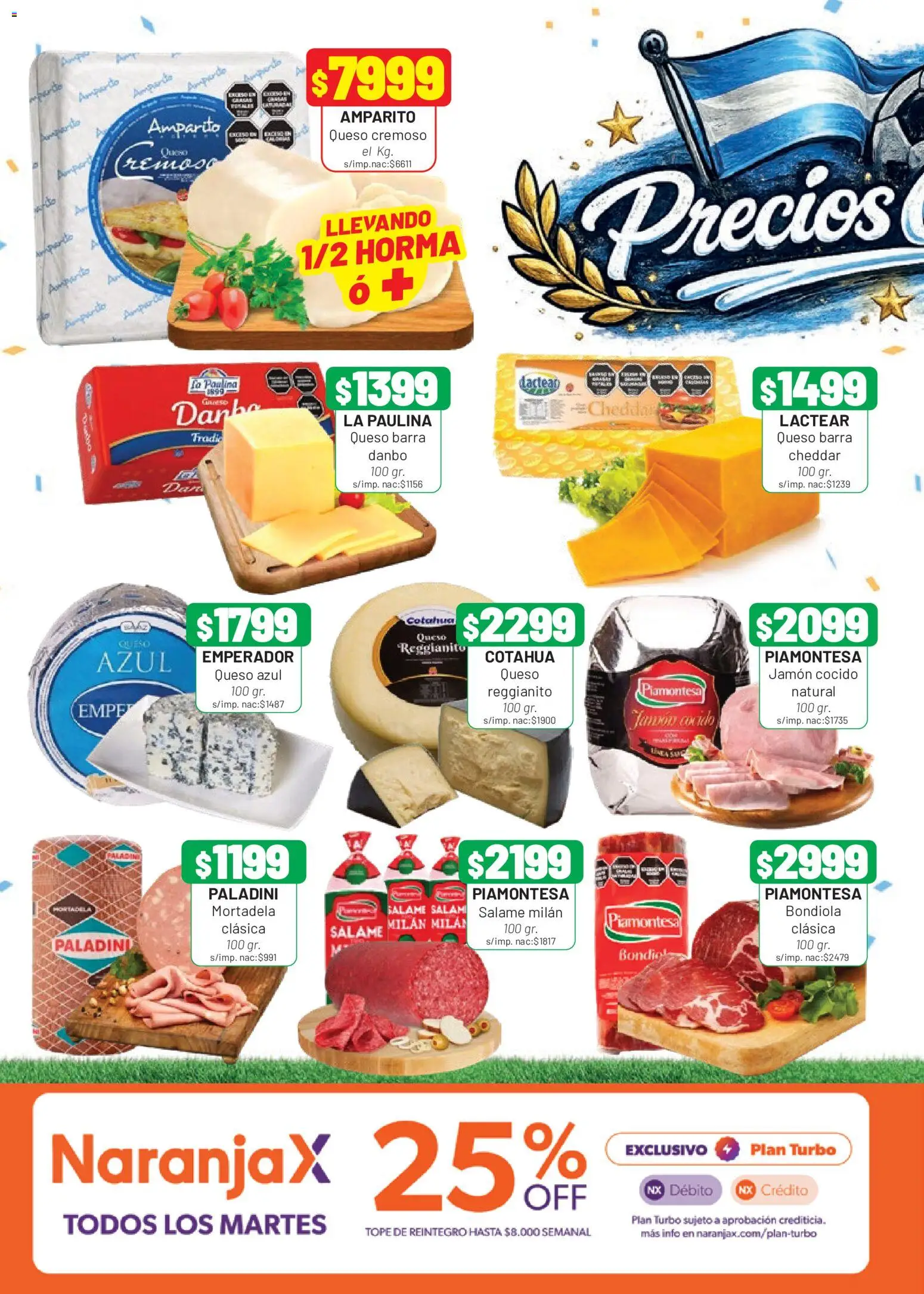 Almacor catálogo │ válido desde el 09/07/2026 | Página: 4 | Productos: Jamón cocido, Queso, Jamón, Salame