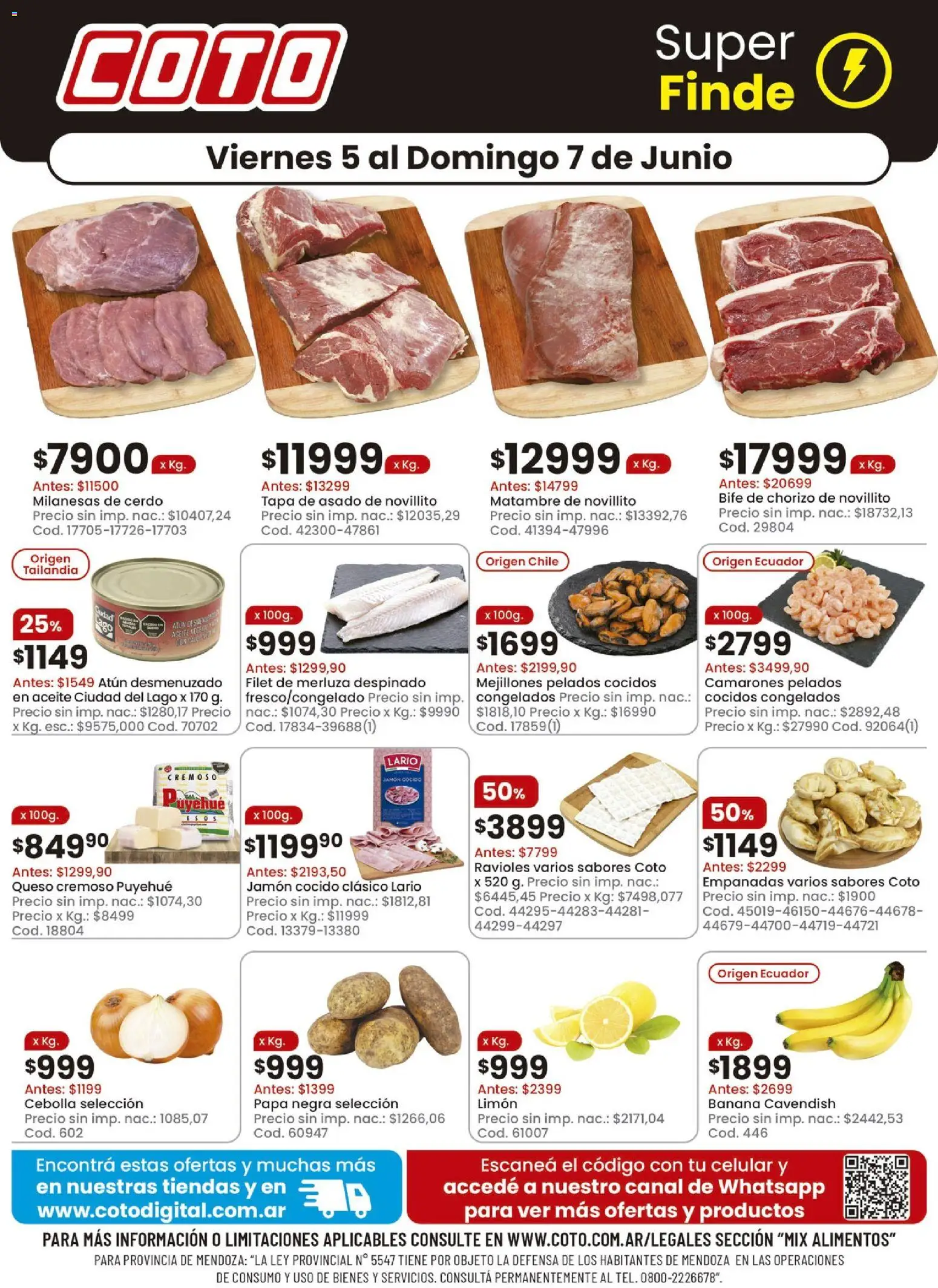 Coto - Mix │ válido desde el 05.06.2026 | Página: 1 | Productos: Cebolla, Papa, Aceite, Atún