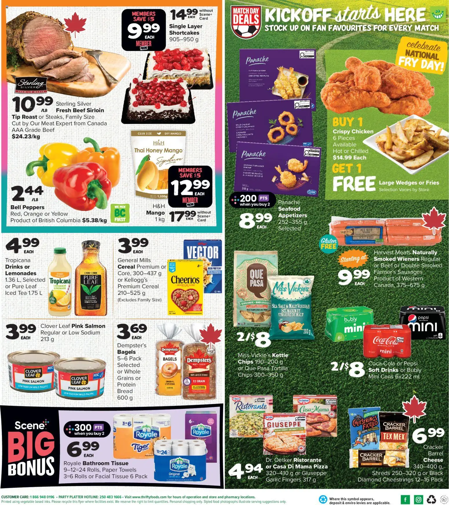 Thrifty Foods flyer valid from Jul 9, 2026 | Page: 2 | Products: Beef, Kettle, Pizza, Chicken
