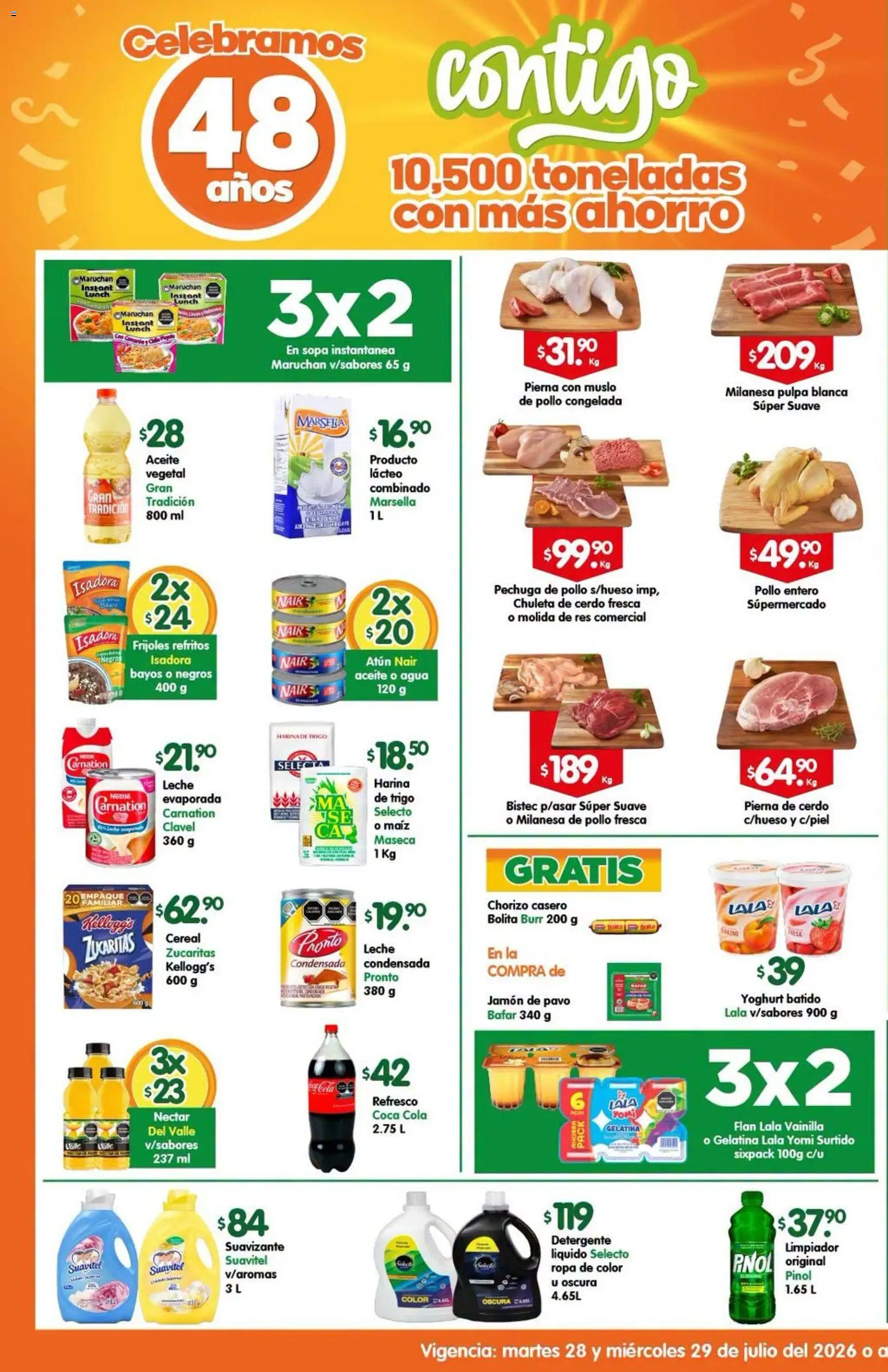 Nuevas ofertas de Arteli válidas en toda la República Mexicana desde el 28/07/2026. ¡Encuentra las mejores ofertas en Arteli folleto Express! | Página: 1 | Productos: Detergente, Atún, Cerdo, Limpiador