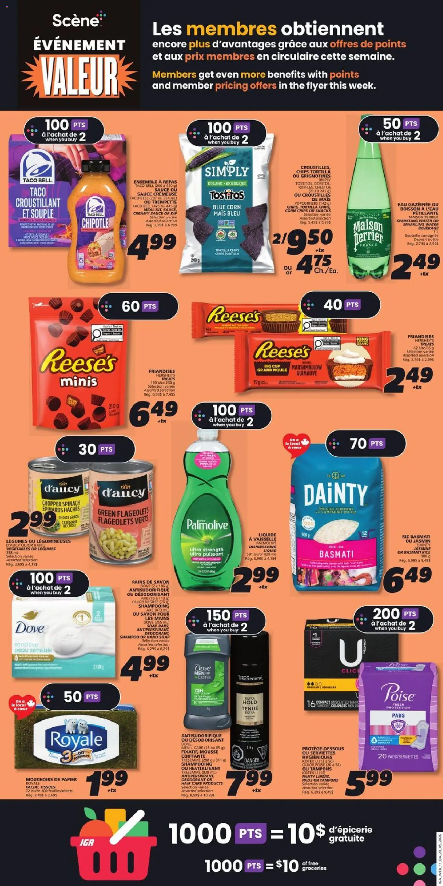 IGA flyer valid from 28.05.2026 | Page: 14 | Products: Rice, Chips, Soap, Antiperspirant