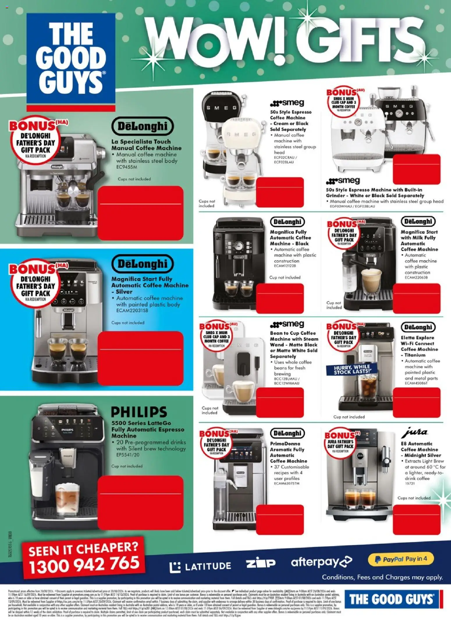 The Good Guys catalogue - valid from 18/08/2026 | Page: 18 | Products: Drinks, Light, Cream, Espresso machine