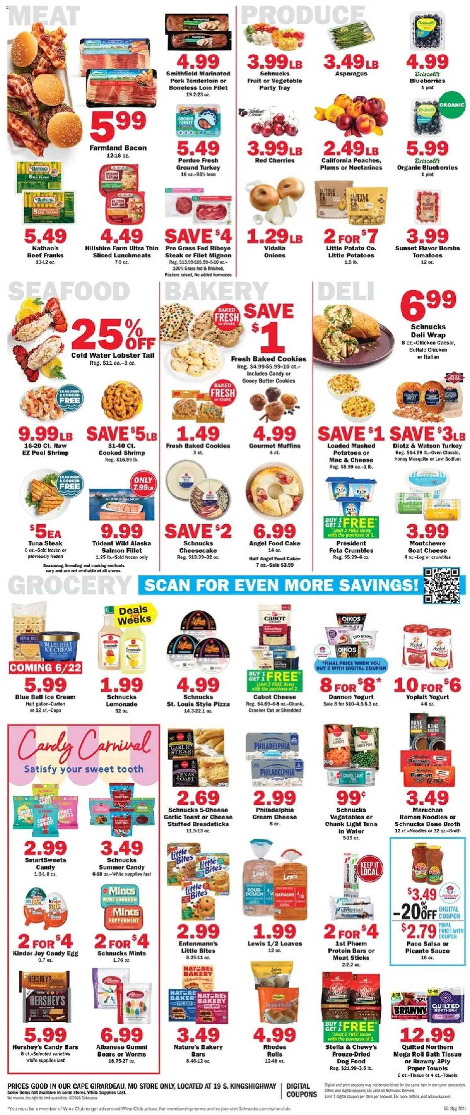 Schnucks Weekly Print Ad - MO - valid from 17.06.2026 | Page: 4 | Products: Bath, Pork, Sauce, Garlic
