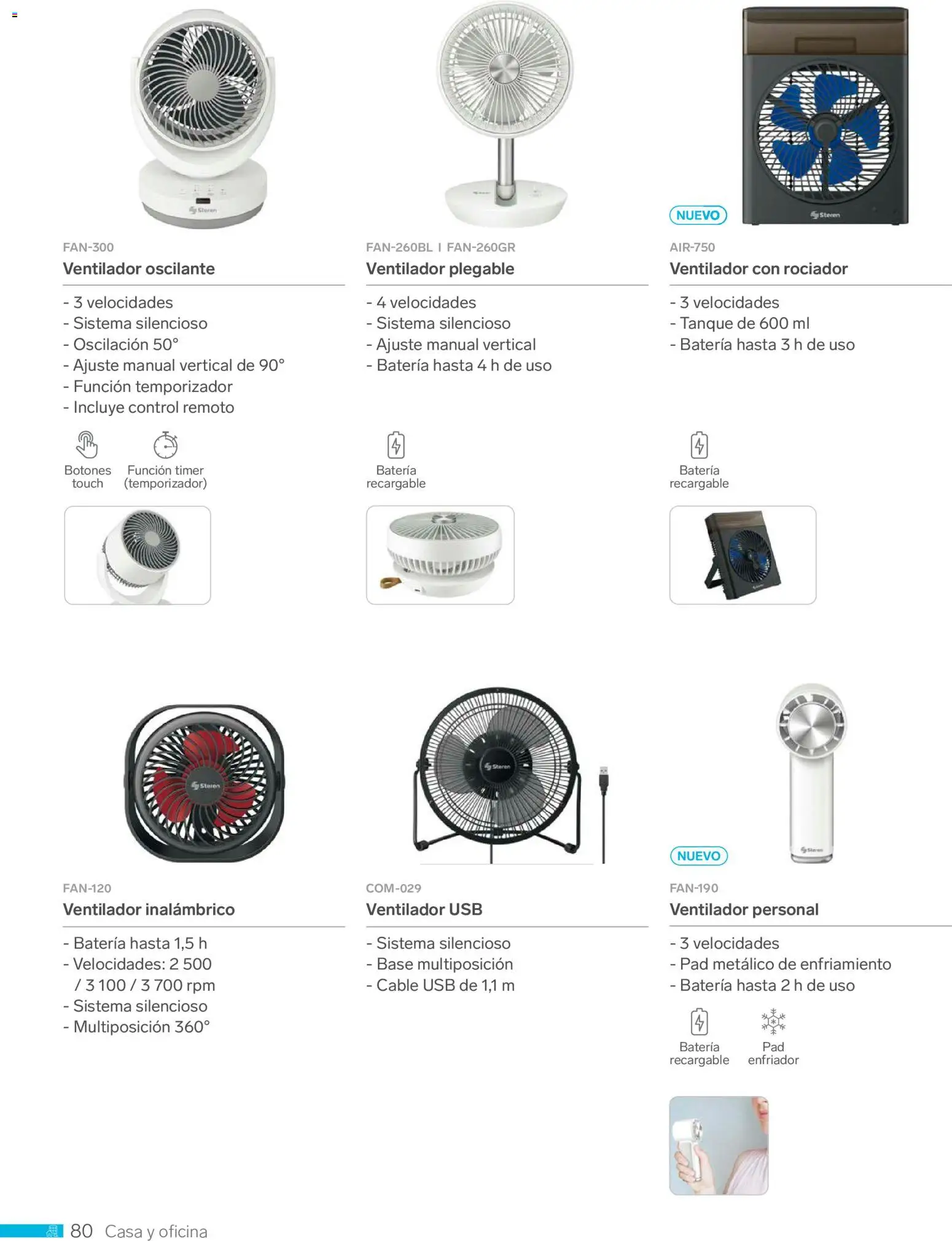 Nuevas ofertas de Steren válidas en toda la República Mexicana desde el 01.01.2026. ¡Encuentra las mejores ofertas en Steren catálogo! | Página: 92 | Productos: Usb, Ventilador, Cable, Batería