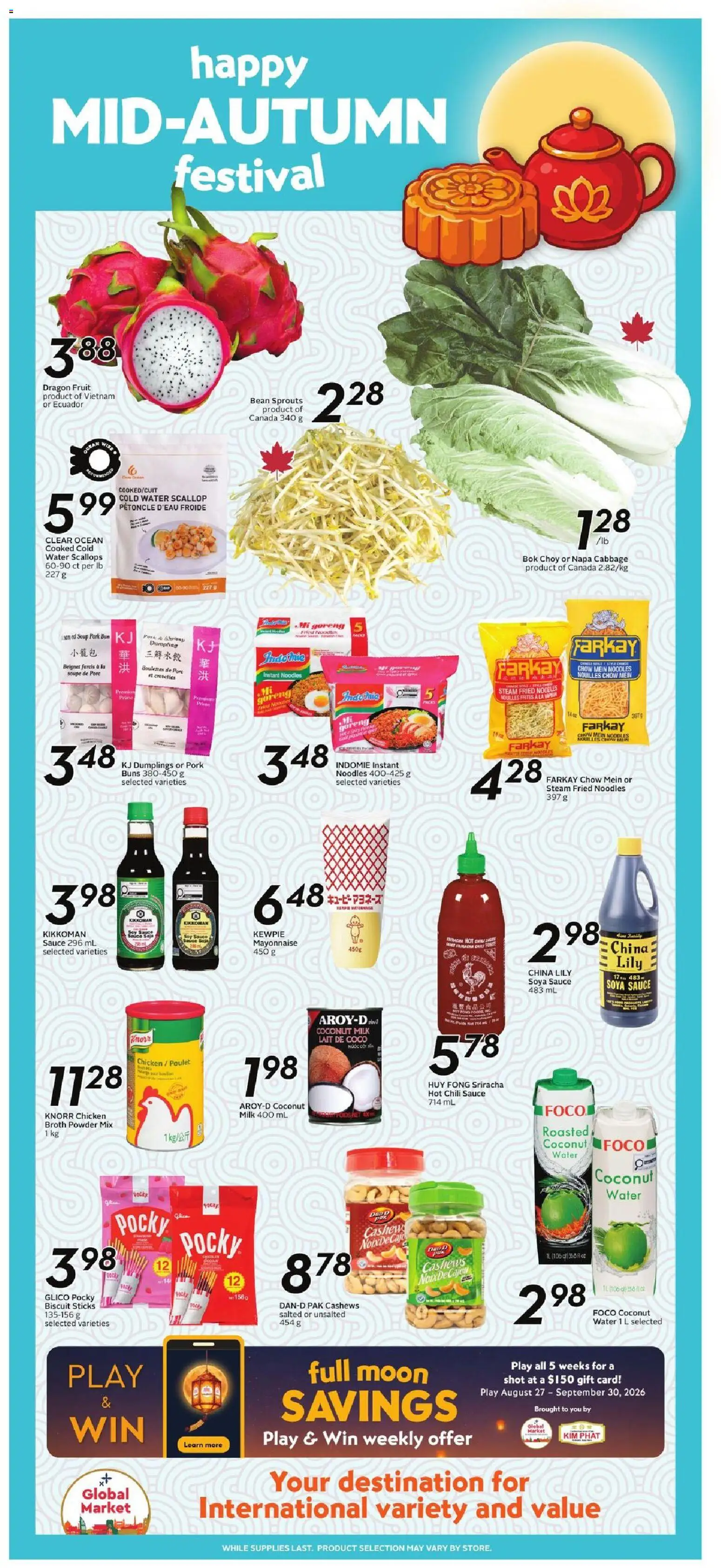 Safeway flyer valid from Aug 27, 2026 | Page: 14 | Products: Coconut milk, Mayonnaise, Powder, Chili