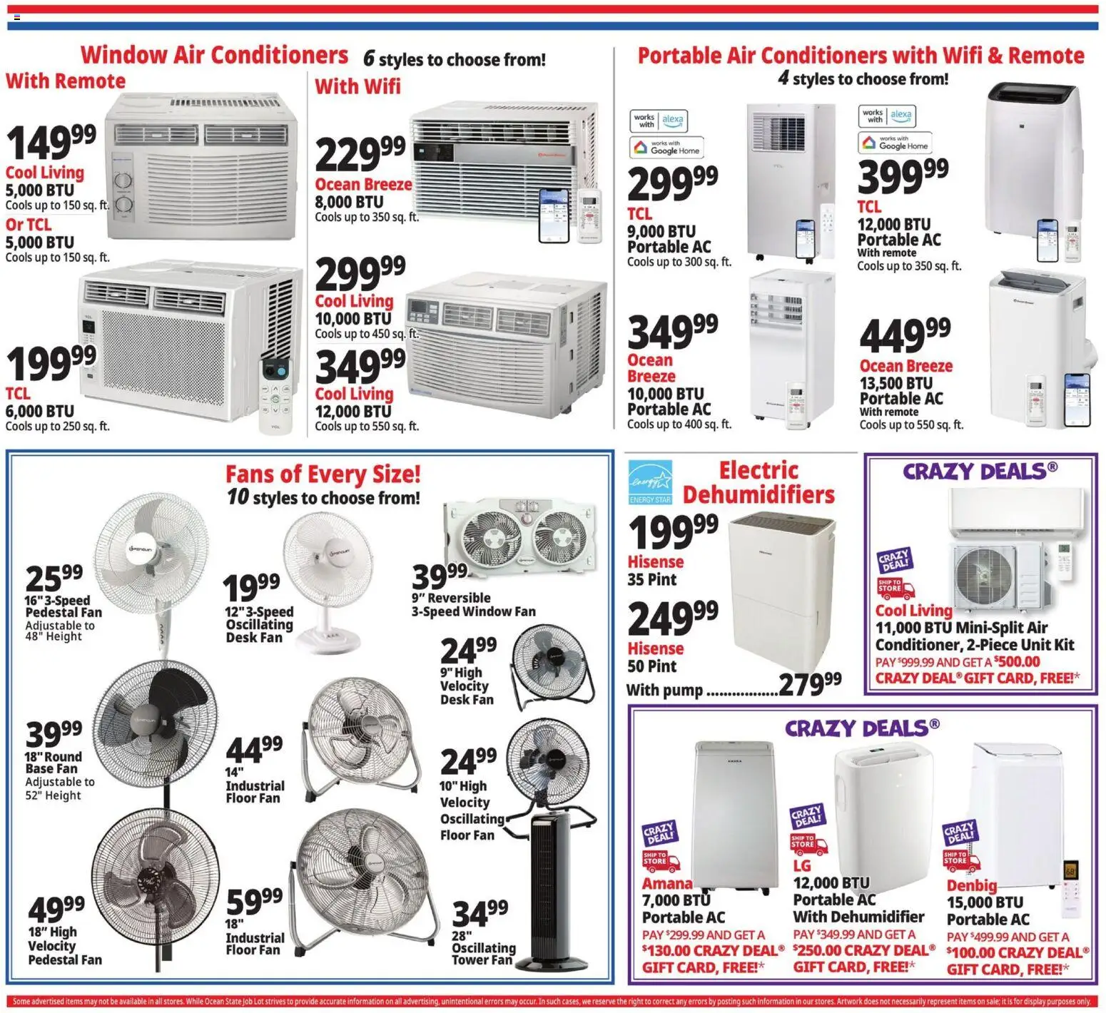 Ocean State Job Lot Weekly Ad - MA - valid from 06/25/2026 | Page: 3 | Products: Pump, Desk, Dehumidifier, Fan