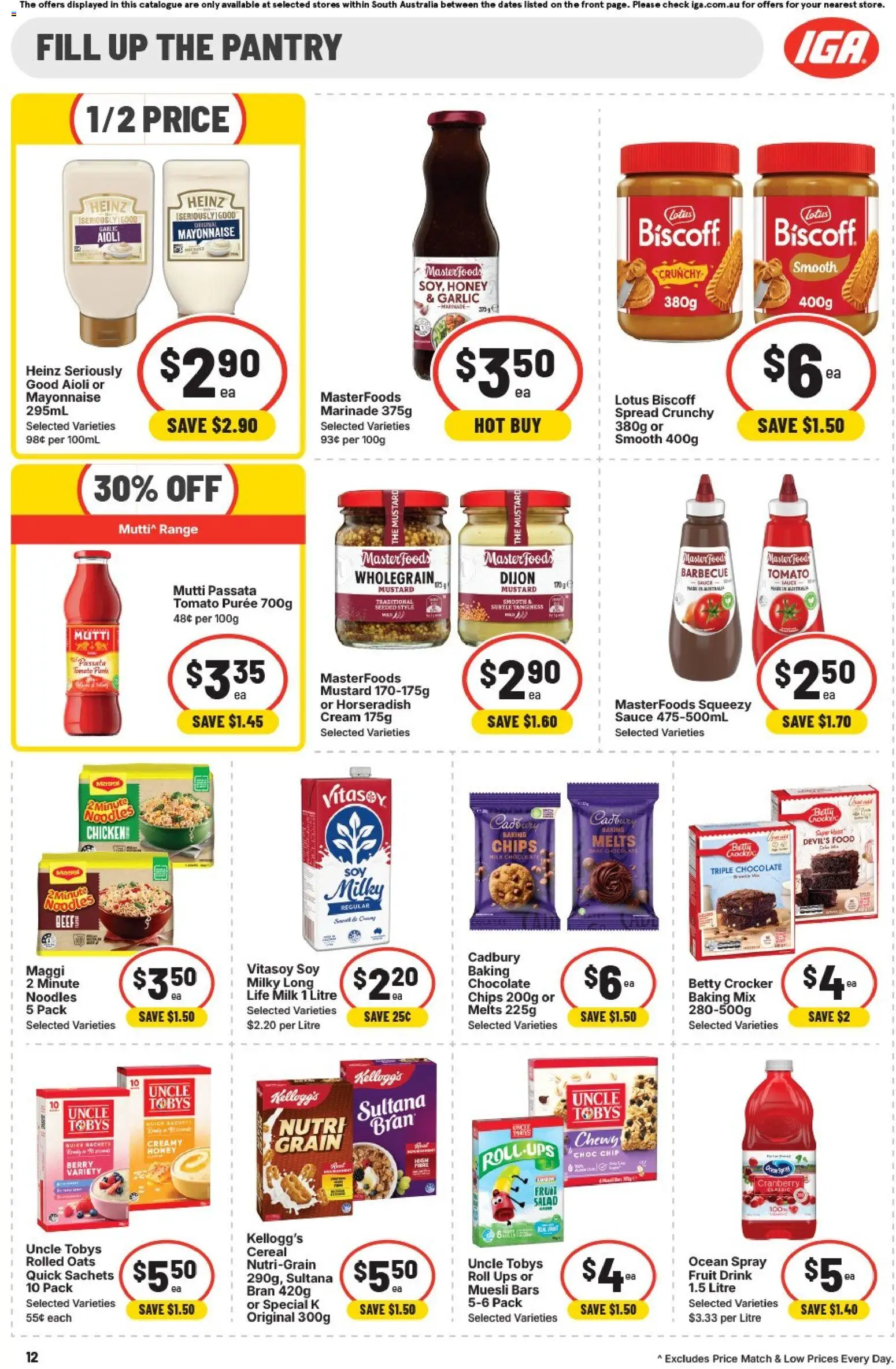 IGA catalogue - valid from 02/09/2026 | Page: 9 | Products: Noodles, Oats, Fruit, Spread