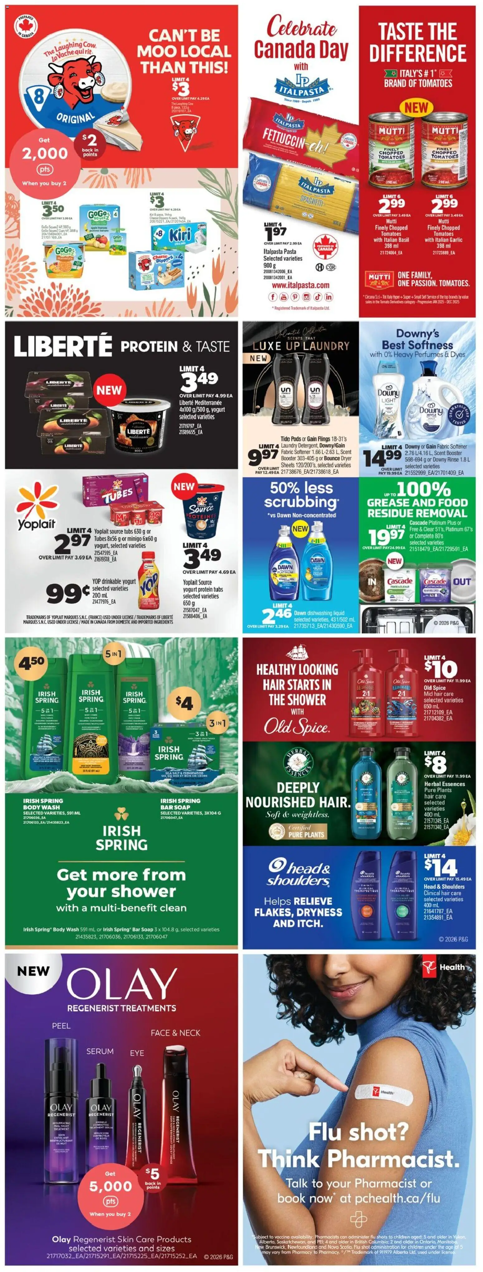 Real Canadian Superstore flyer valid from 11.06.2026 | Page: 44 | Products: Soap, Fabric softener, Shower, Cheese