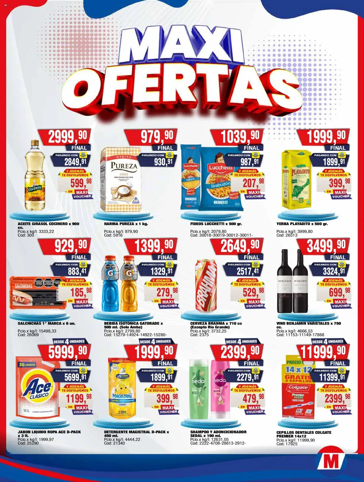 Maxiconsumo - Ofertas │ válido desde el 28/09/2026 | Página: 2 | Productos: Jabón líquido, Jabón, Detergente, Fideos