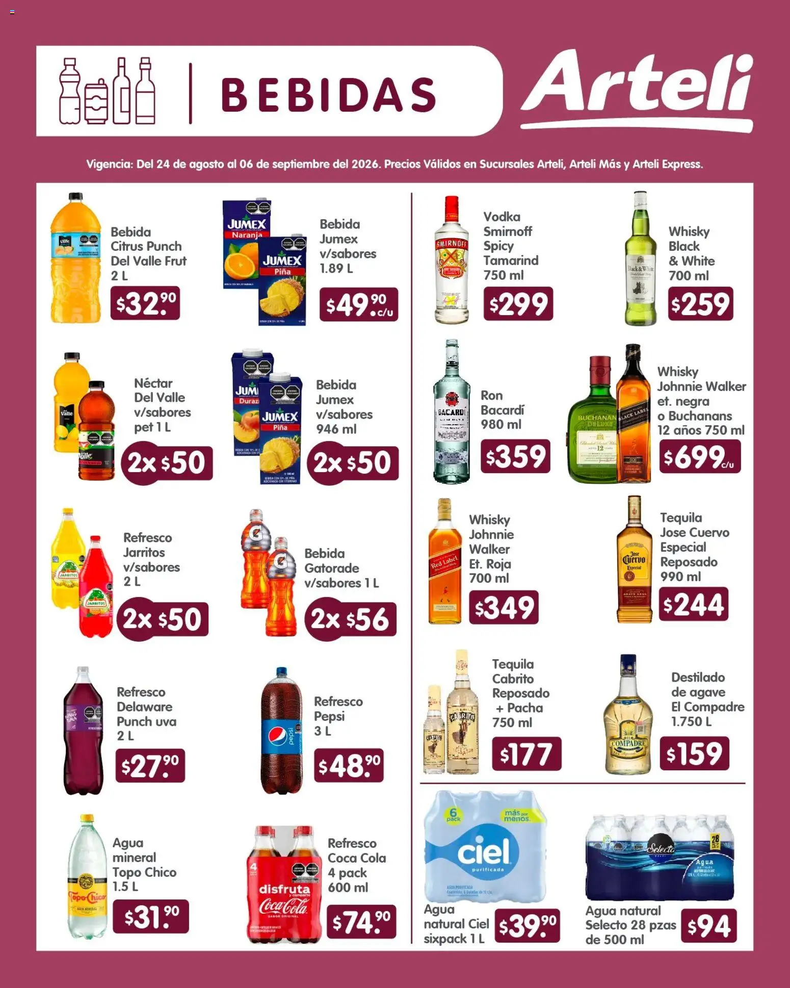 Nuevas ofertas de Arteli válidas en toda la República Mexicana desde el 24/08/2026. ¡Encuentra las mejores ofertas en Arteli folleto Quincenal! | Página: 5