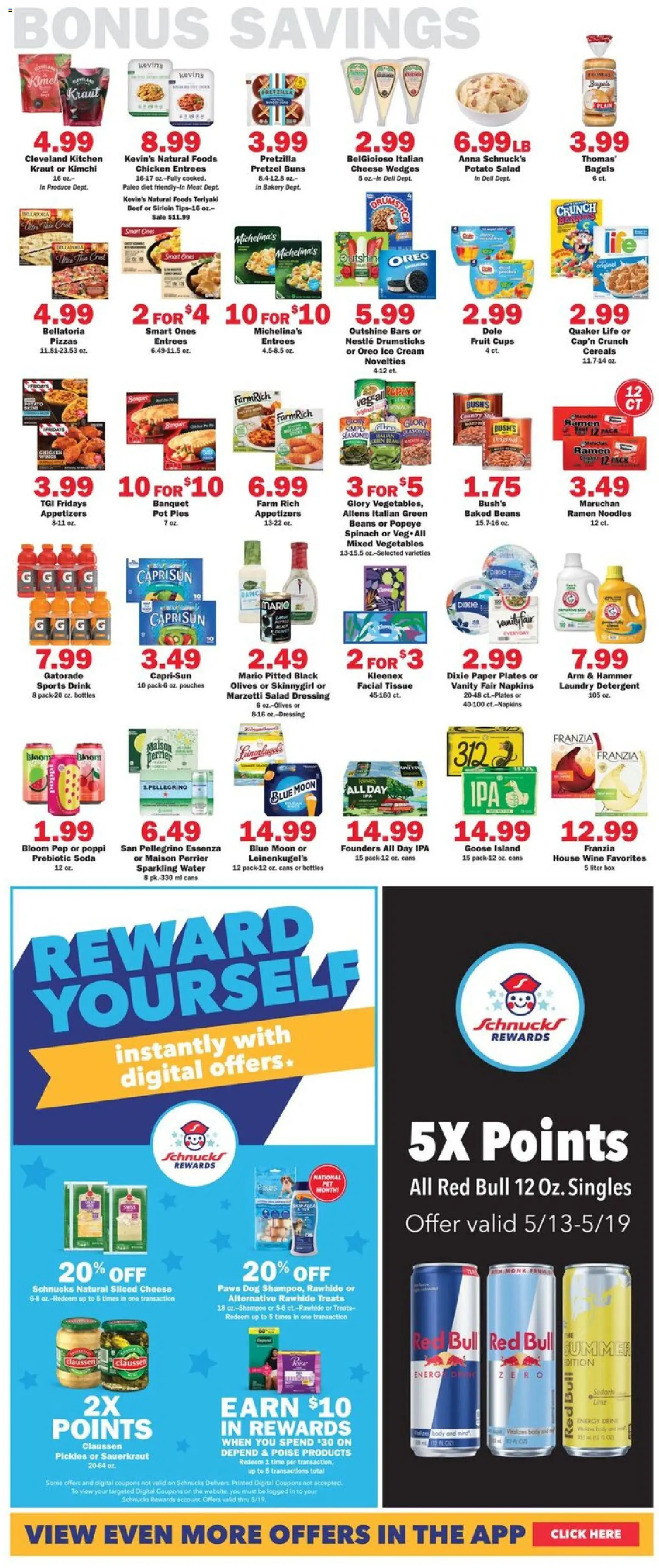 Schnucks Weekly Print Ad - IL - valid from 13.05.2026 | Page: 5 | Products: Bakery, Hammer, Cheese, Water