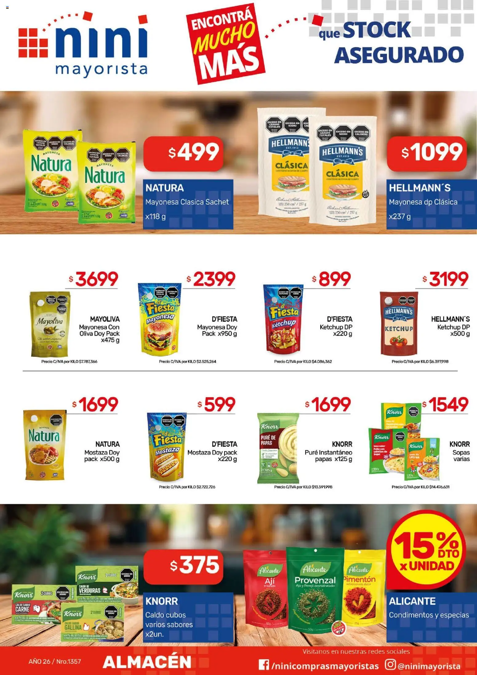 NINI Mayorista ofertas │ válido desde el 27.04.2026 | Página: 21 | Productos: Pollo, Mayonesa, Sopa, Pimentón