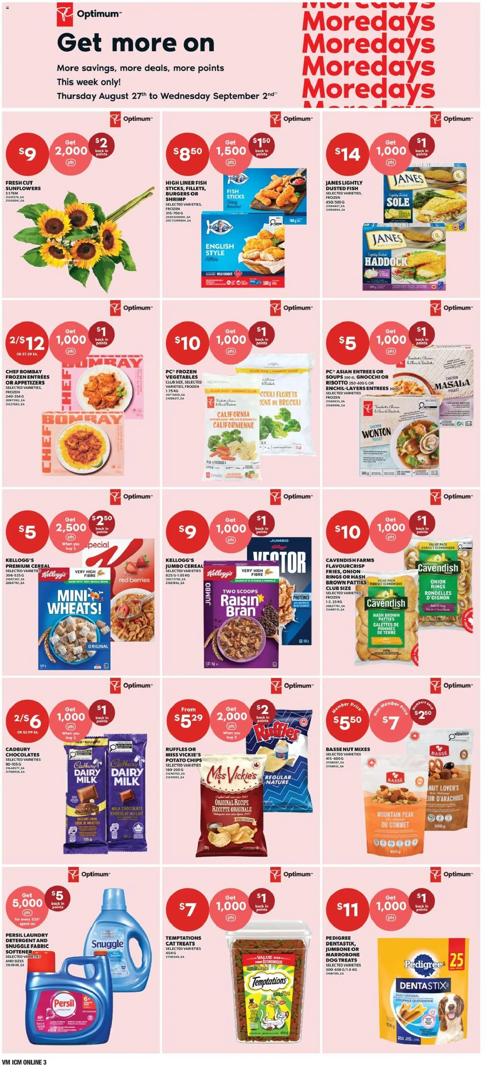 Valu Mart flyer valid from Aug 27, 2026 | Page: 5 | Products: Vegetables, Shrimp, Onion, Chicken