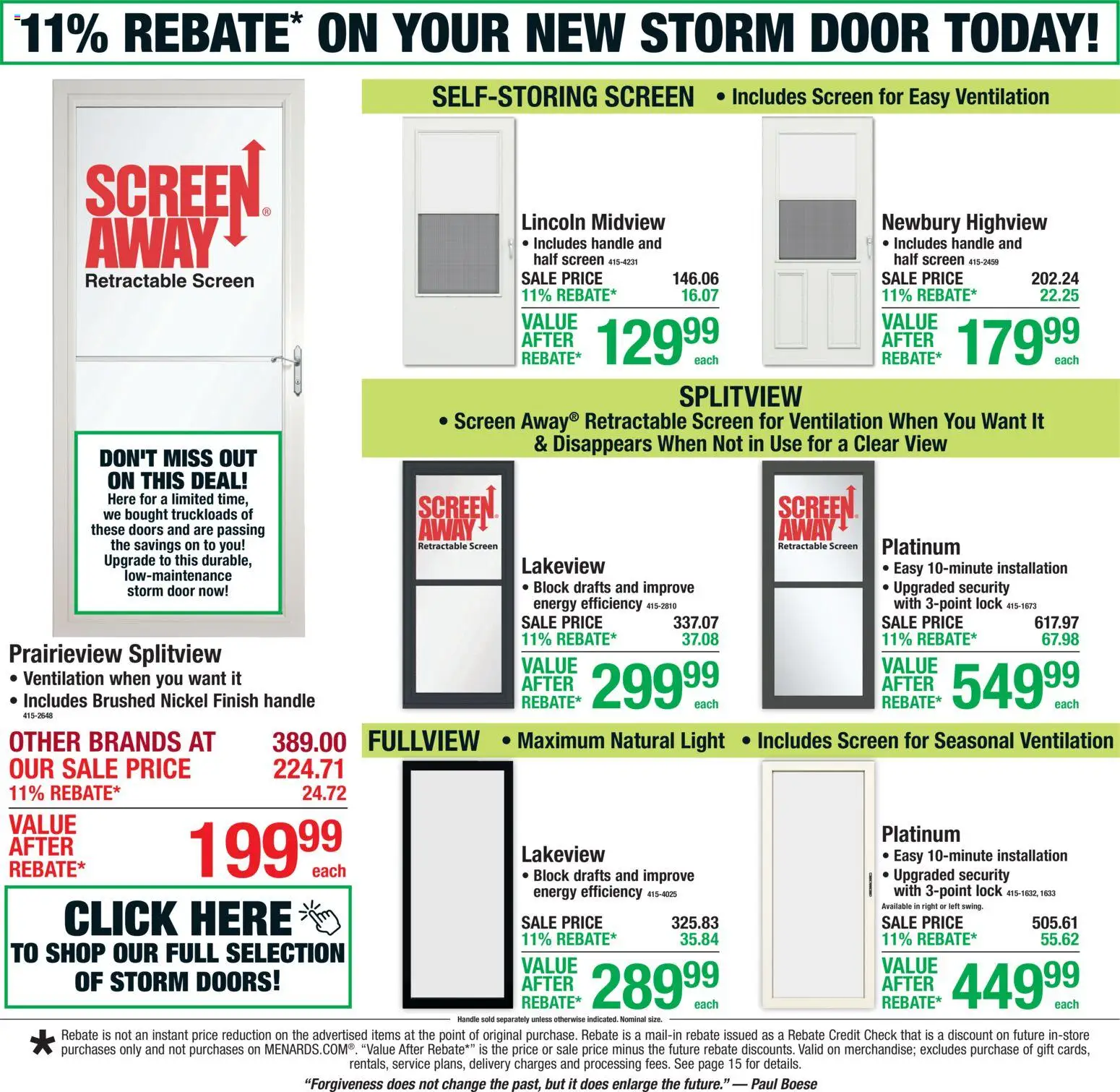 Menards Weekly Ad - valid from 08/13/2026 | Page: 3 | Products: Doors