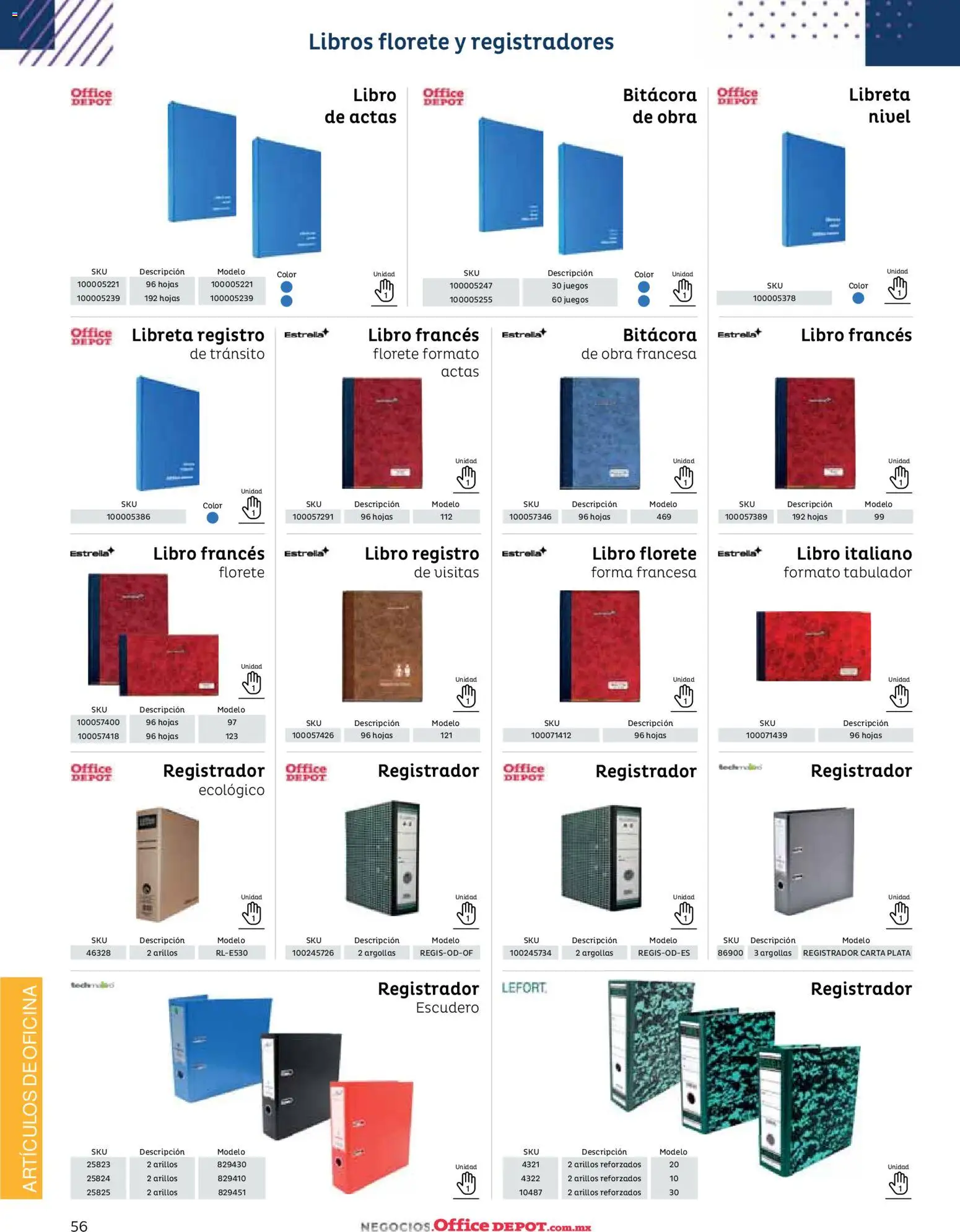 Nuevas ofertas de Office Depot válidas en toda la República Mexicana desde el 12/01/2026. ¡Encuentra las mejores ofertas en Office Depot catálogo 2026! | Página: 58 | Productos: Libros