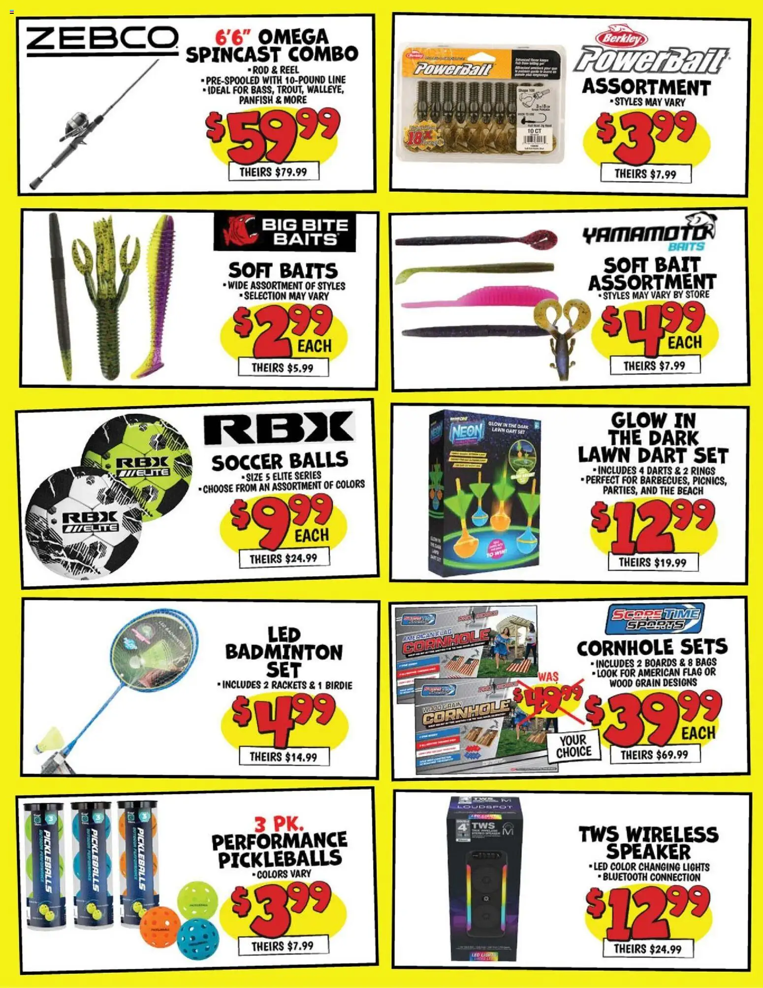 Ollie's Weekly Ad - valid from 09/07/2026 | Page: 3 | Products: Omega, Speaker, Rod, Bait