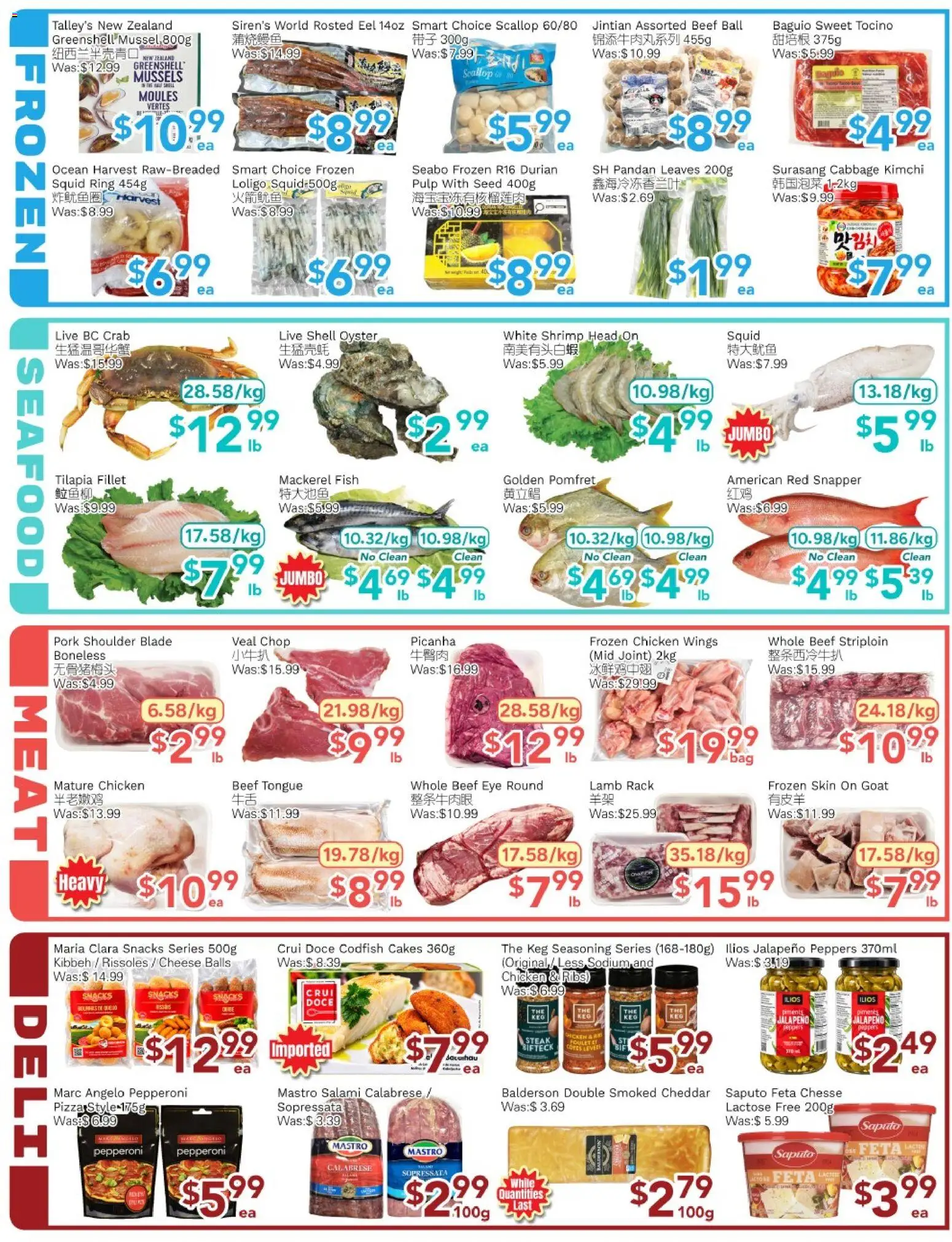 Ample Food Market flyer valid from Oct 2, 2026 | Page: 4 | Products: Fillet, Cabbage, Cheddar, Salami