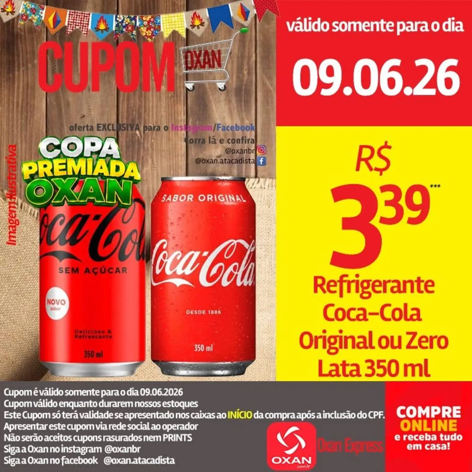Oxan Atacadista Folheto - válido de 09.06.2026 | Página: 15 | Produtos: Copa, Açúcar, Refrigerante