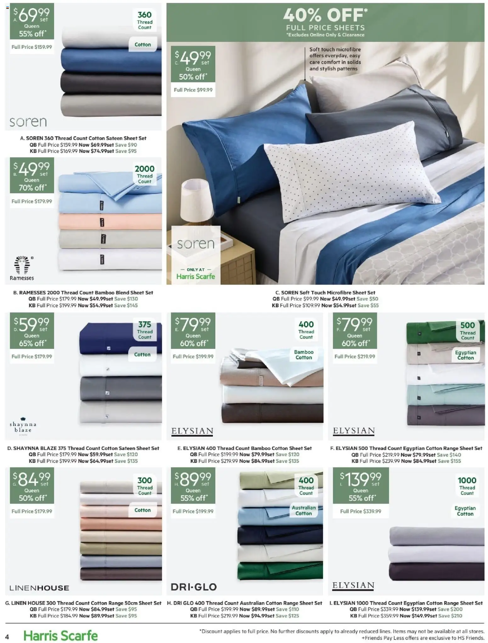 Harris Scarfe catalogue - valid from 20/08/2026 | Page: 4 | Products: Linen