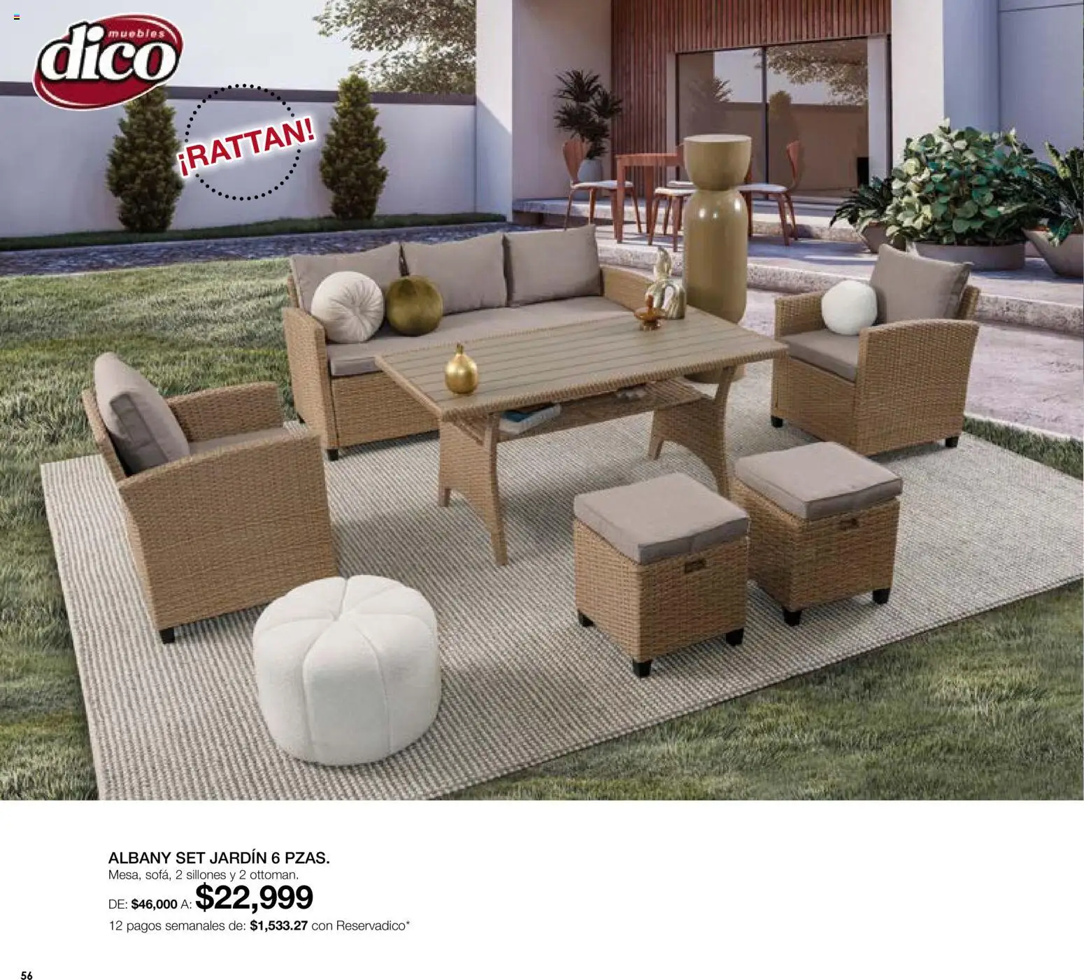 Nuevas ofertas de Muebles Dico válidas en toda la República Mexicana desde el 01/08/2026. ¡Encuentra las mejores ofertas en Muebles Dico catálogo! | Página: 56