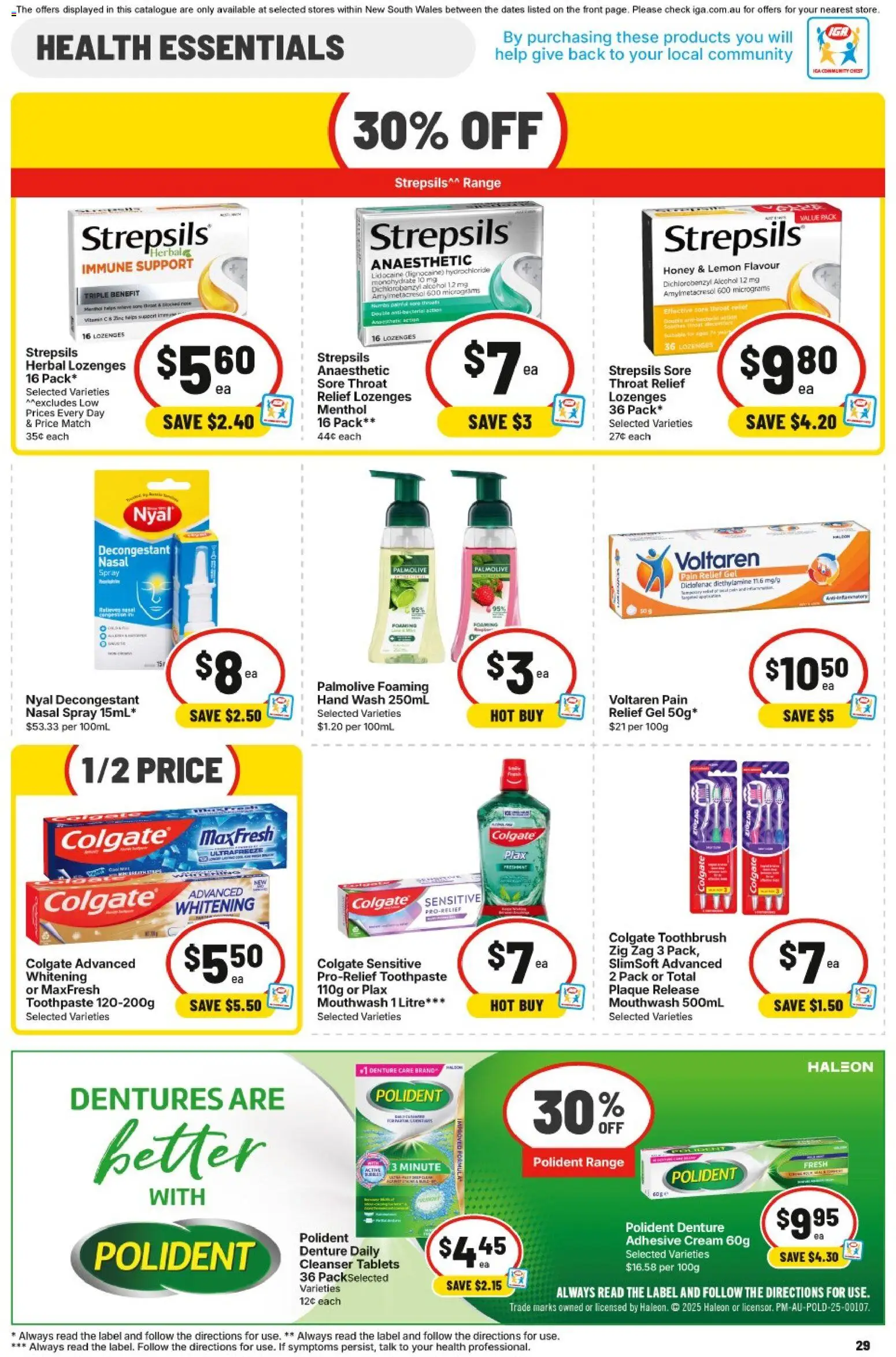 Coles catalogue - valid from 03.06.2026 | Page: 29 | Products: Honey, Cream, Toothbrush, Nasal spray