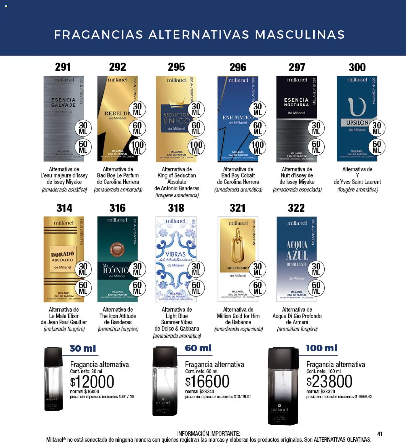 Millanel - Catálogo │ válido desde el 17/08/2026 | Página: 41 | Productos: Jean, Fragancia