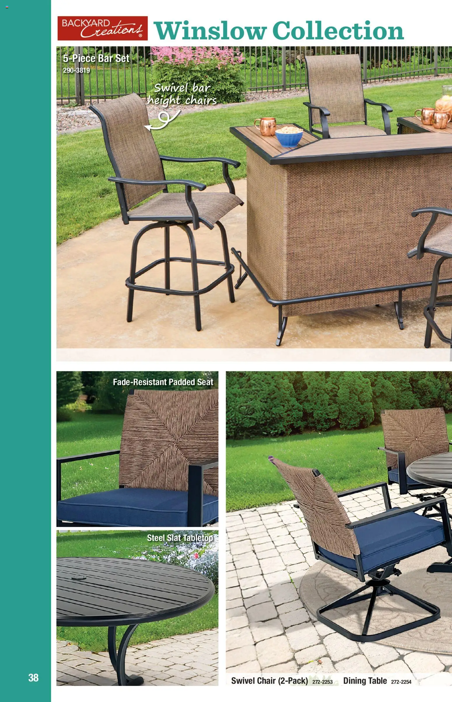 Menards Outdoor Living Catalogue - valid from 02/04/2026 | Page: 38 | Products: Table, Chair, Swivel