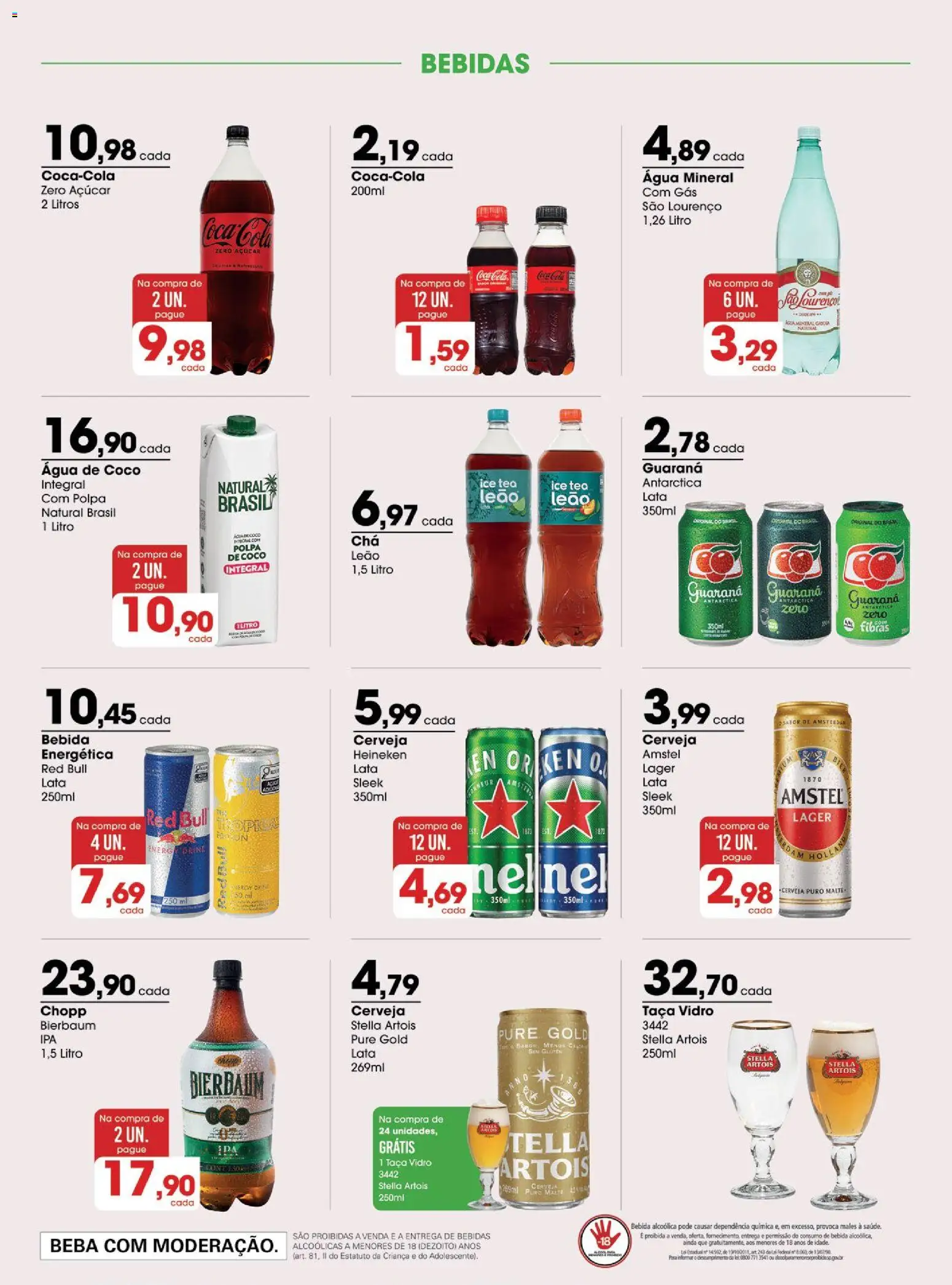 Zaffari Folheto - válido de 29/09/2026 | Página: 11 | Produtos: Água de coco, Guaraná, Bebidas, Água mineral