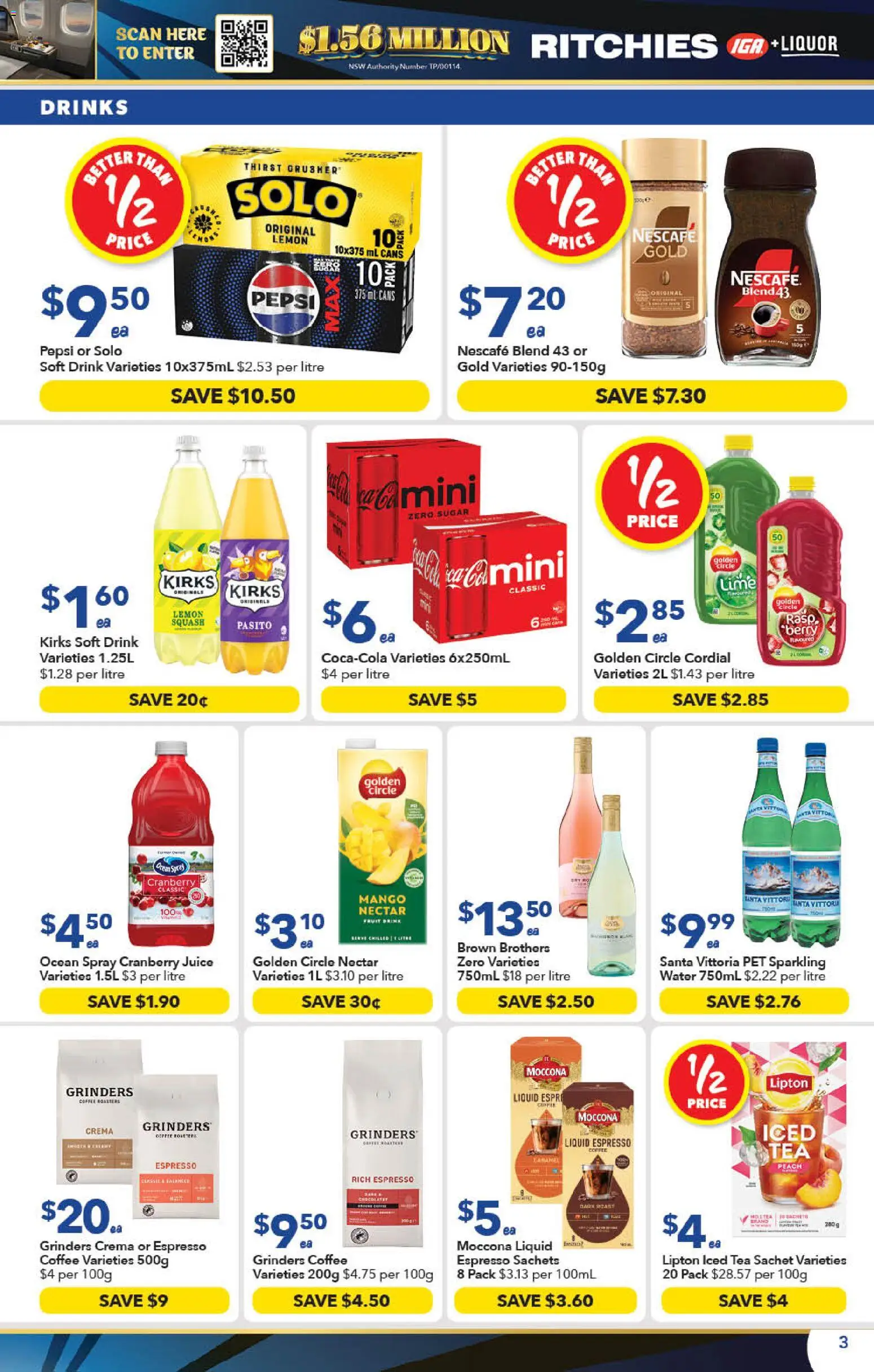Ritchies catalogue - valid from 23/09/2026 | Page: 3 | Products: Coffee, Sachets, Water, Iced tea