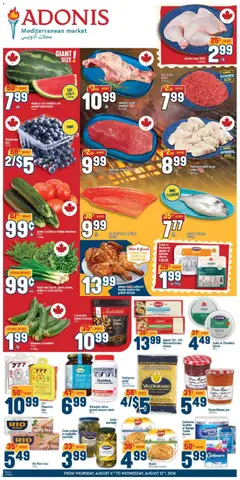 Preview of Adonis weekly flyer from shop Adonis valid from Aug 6, 2026