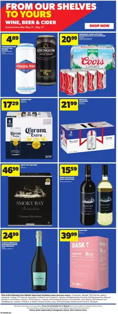 Preview of Atlantic Superstore weekly flyer - NB from shop Atlantic Superstore valid from 21.05.2026 | Page: 20 | Products: Wine, Beer