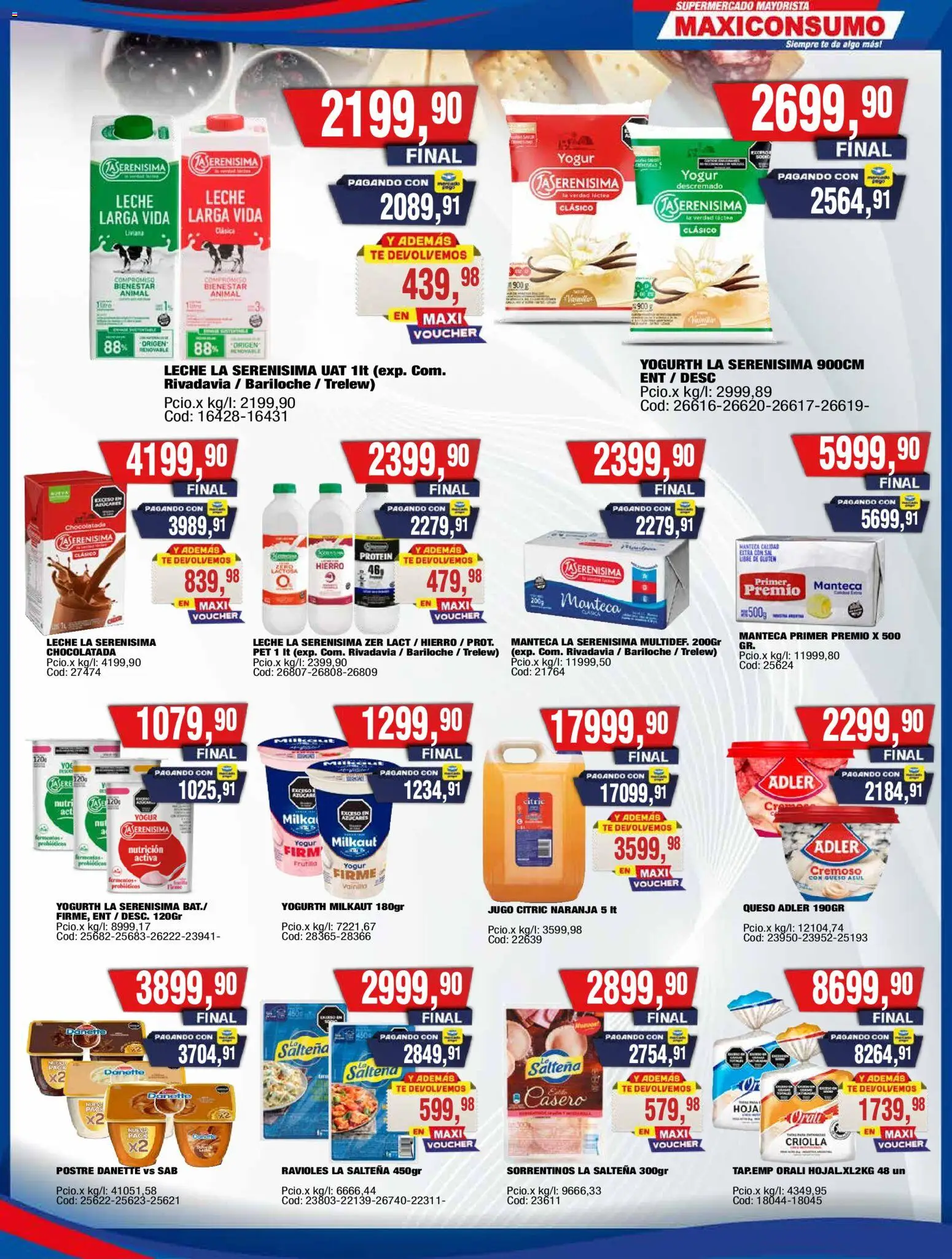 Maxiconsumo - Ofertas │ válido desde el 28/09/2026 | Página: 18 | Productos: Sal, Manteca, Jugo, Té
