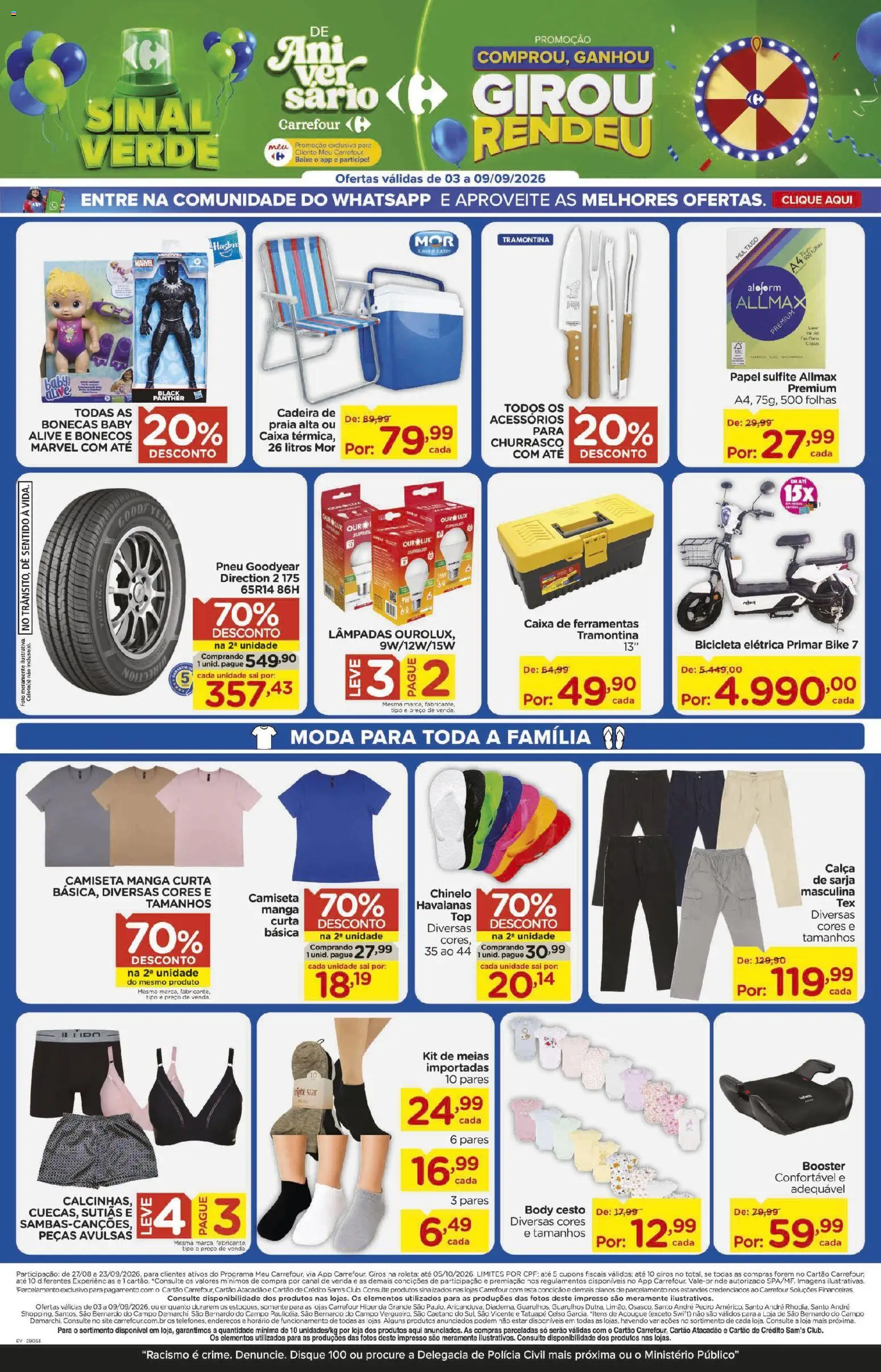 Carrefour Folheto - válido de 03/09/2026 | Página: 18 | Produtos: Ferramentas, Caixa, Meias, Body