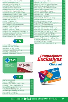 Vista previa de Chedraui folleto Plan de farmacia, nuevo folleto de la tienda, válido en México a partir del 01/07/2026 | Página: 17 | Productos: Almendras, Crema, Loción, Caja
