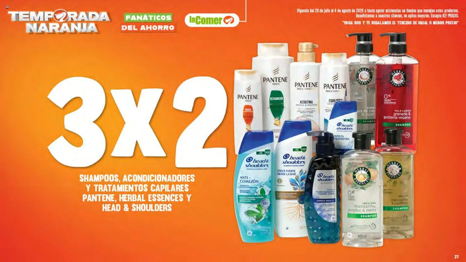 Nuevas ofertas de La Comer válidas en toda la República Mexicana desde el 29/07/2026. ¡Encuentra las mejores ofertas en La Comer folleto! | Página: 27 | Productos: Té